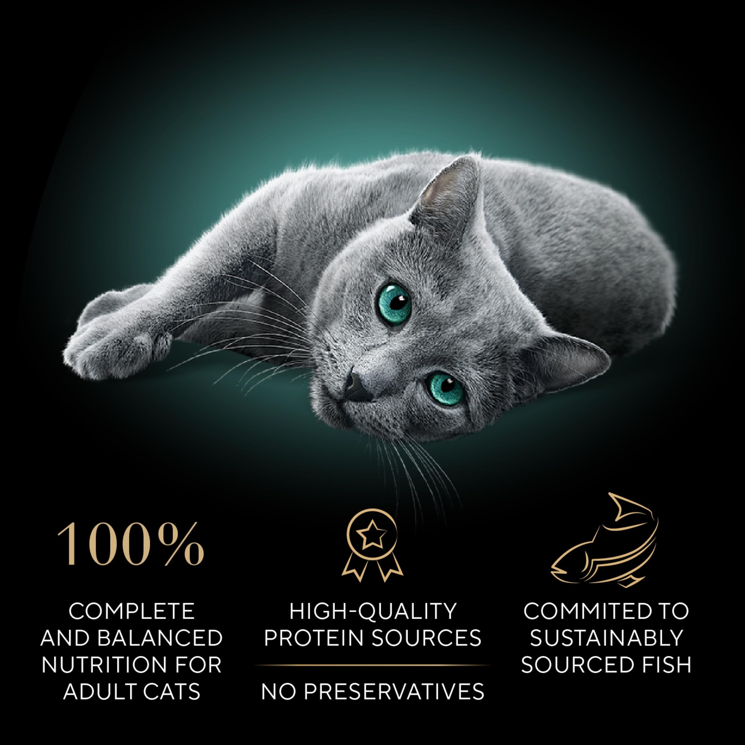 SHEBA Perfect Portions Cuts in Gravy Wet Cat Food Trays (24 Count, 48 Servings), Roasted Chicken, Gourmet Salmon and Tender Turk