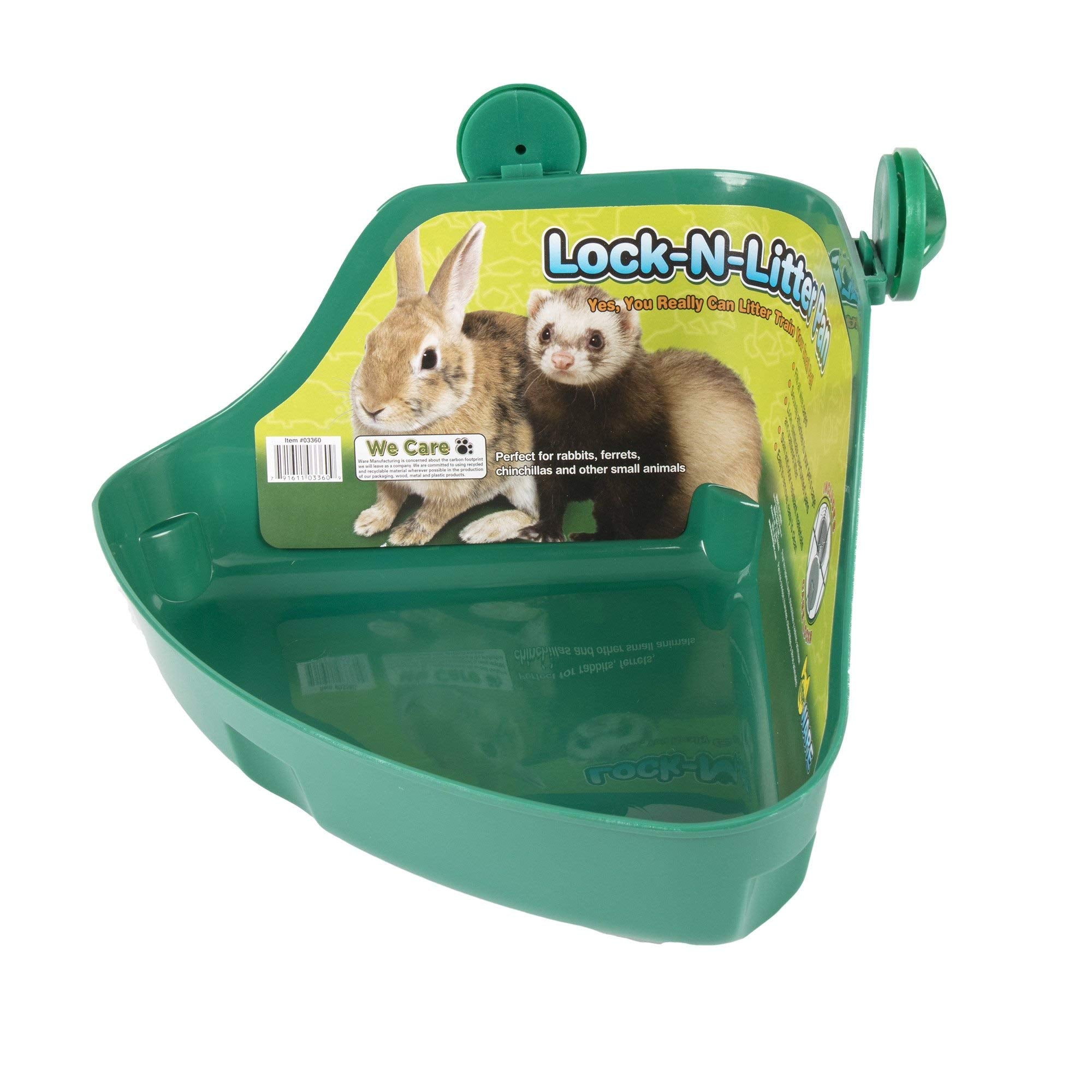 Ware Manufacturing Plastic Lock-N-Litter Pan For Small Pets, Colors May Vary