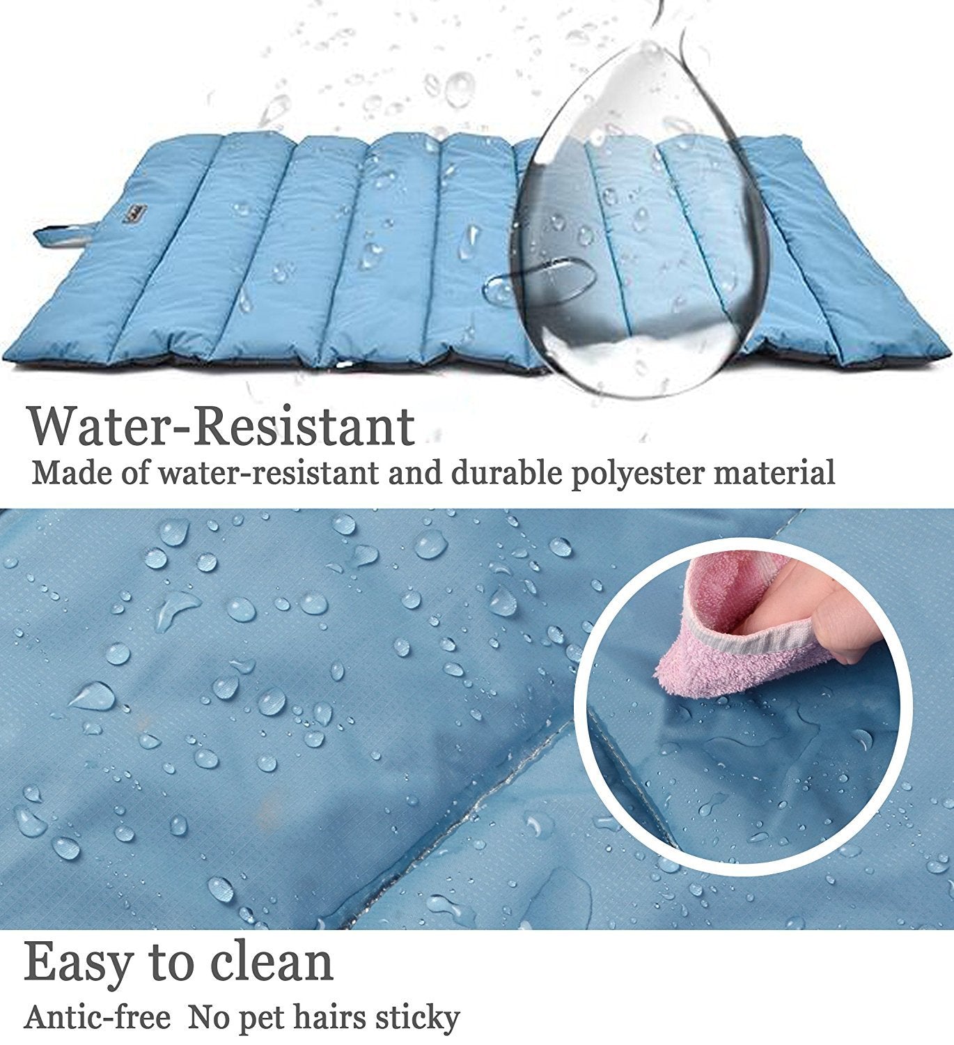 Cheerhunting Outdoor Dog Bed, Waterproof, Washable, Large Size, Durable, Water Resistant, Portable And Camping Travel Pet Mat 51
