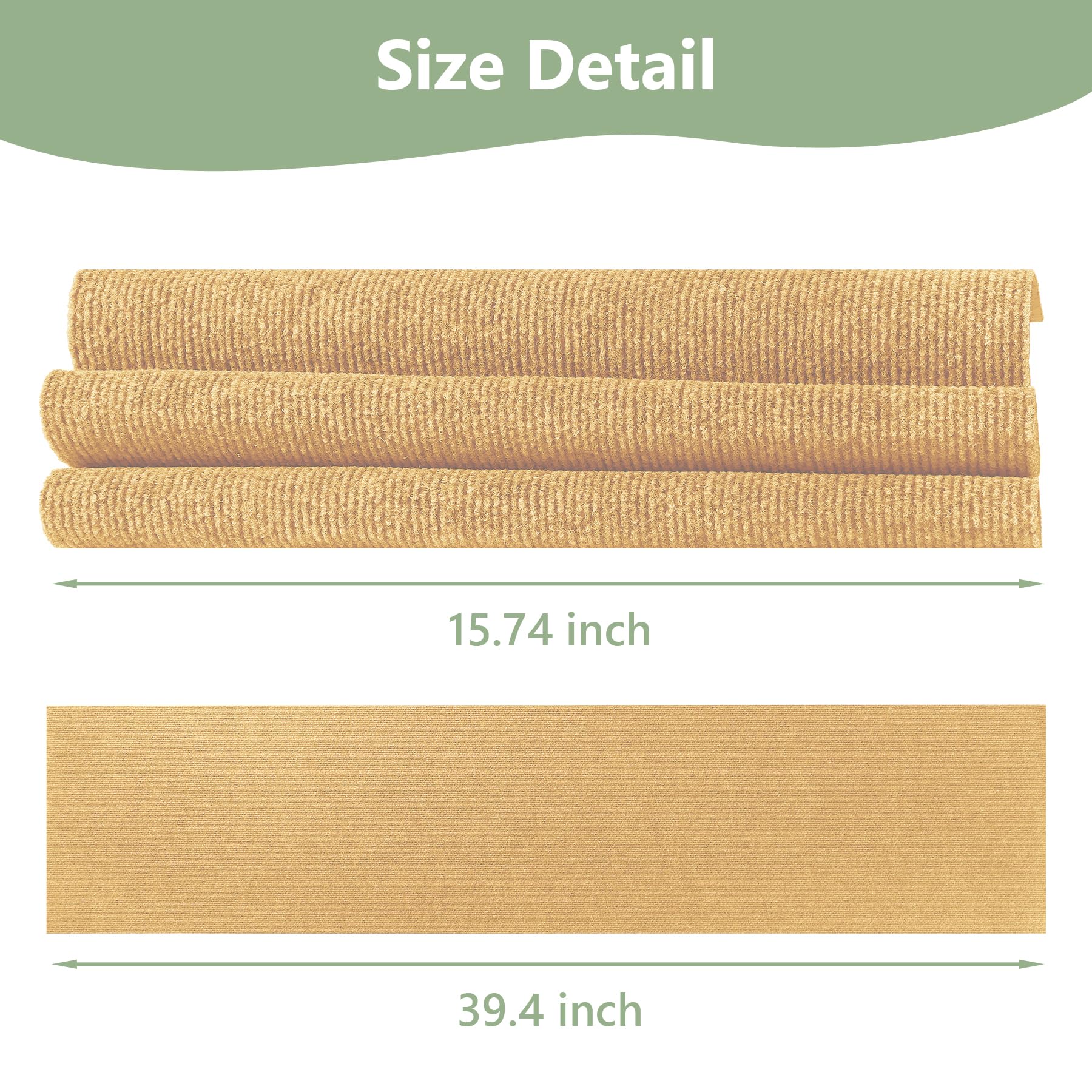 Cat Scratch Furniture Protector 78.7x15.8 - Adhesive & Trimmable Cat Scratch Protection Mat to Shield Sofa, Couch, Wall, Cat Tre