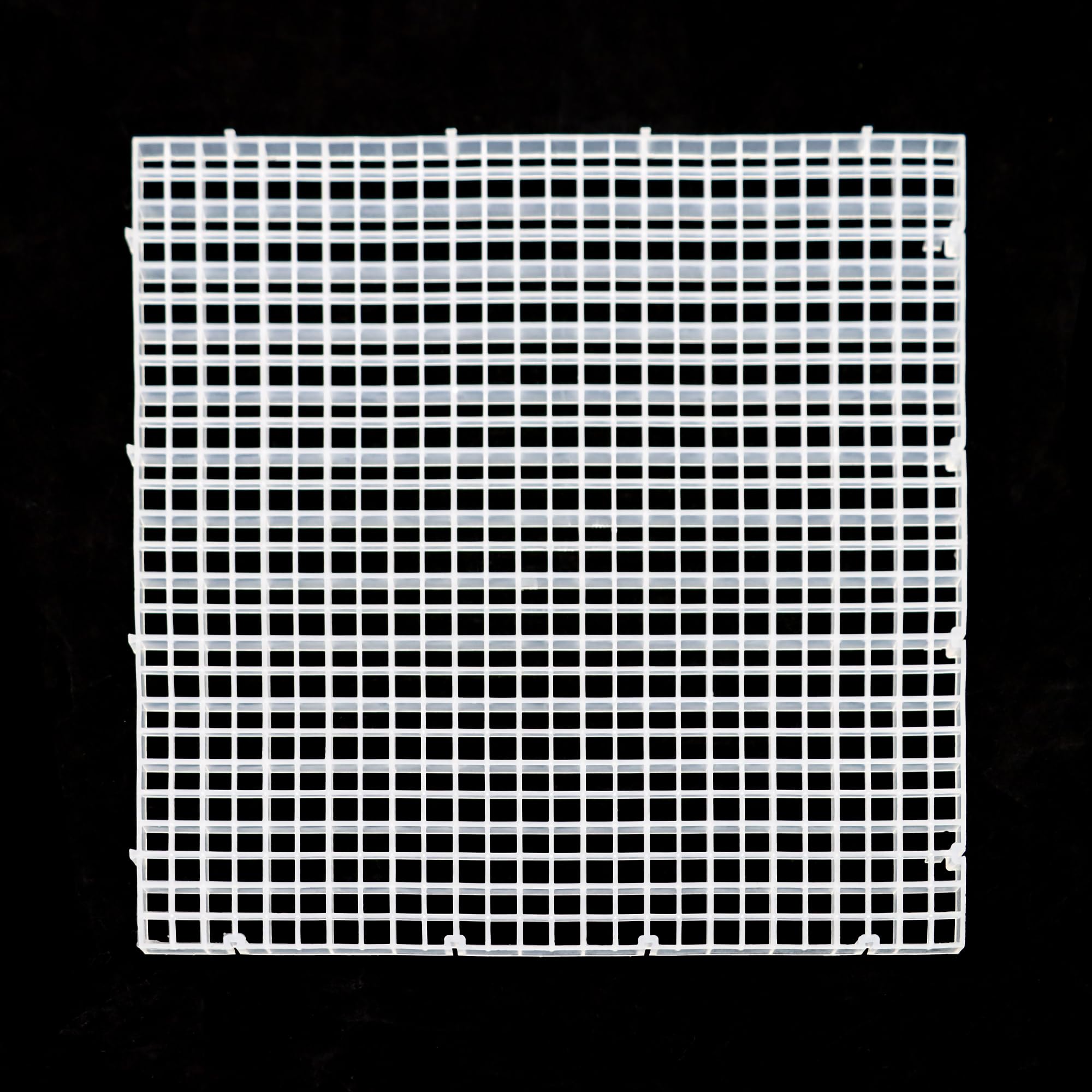 Aquarium Fish Tank Bottom Isolation 8 Pcs, Plastic Egg Crate Grid Divider Tray Egg (L 8pcs)
