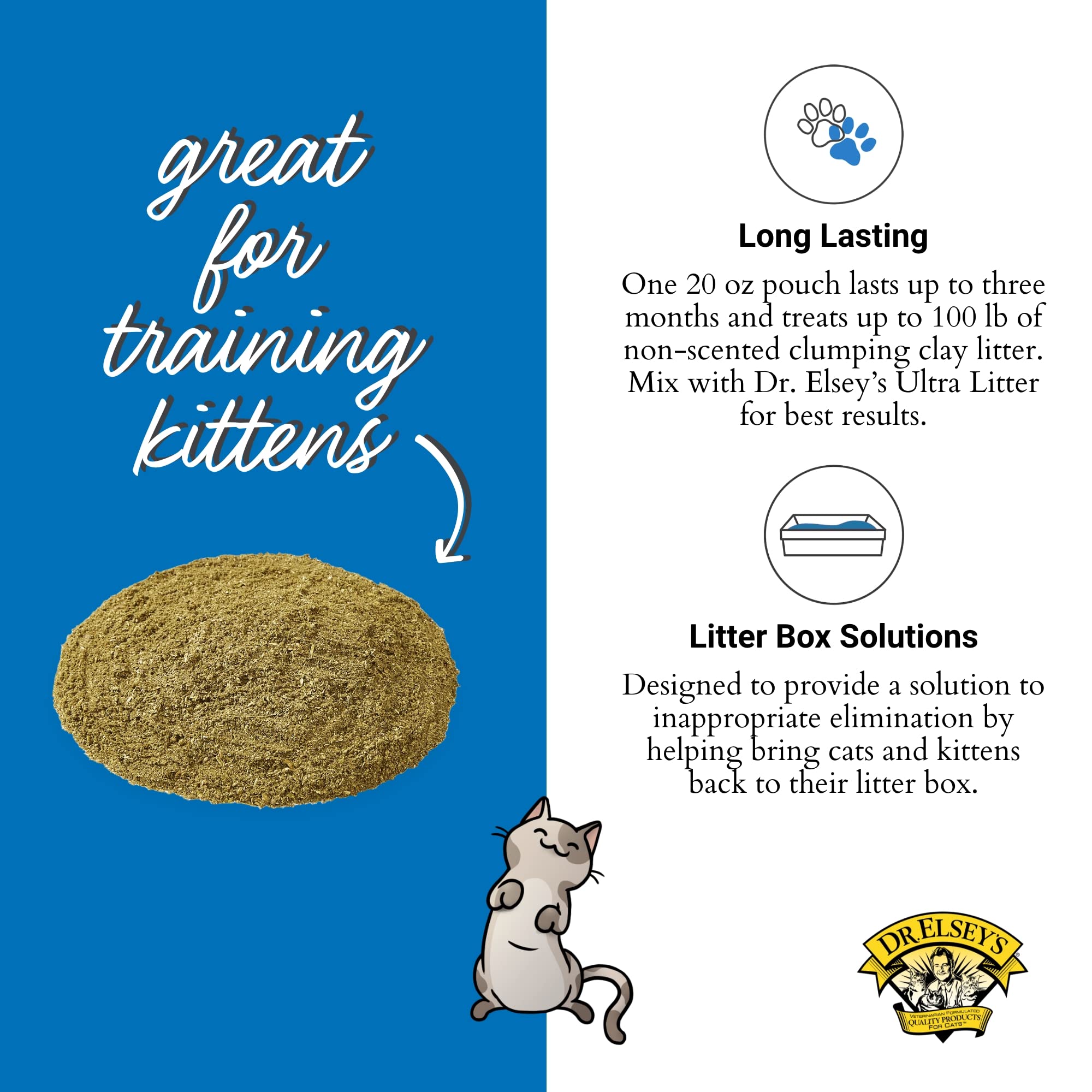 Dr. Elsey'S Litter Box Attractant - Ultra Litter Attractant - 20 Oz Pouch - Feline Behavior Modification & Training Tool