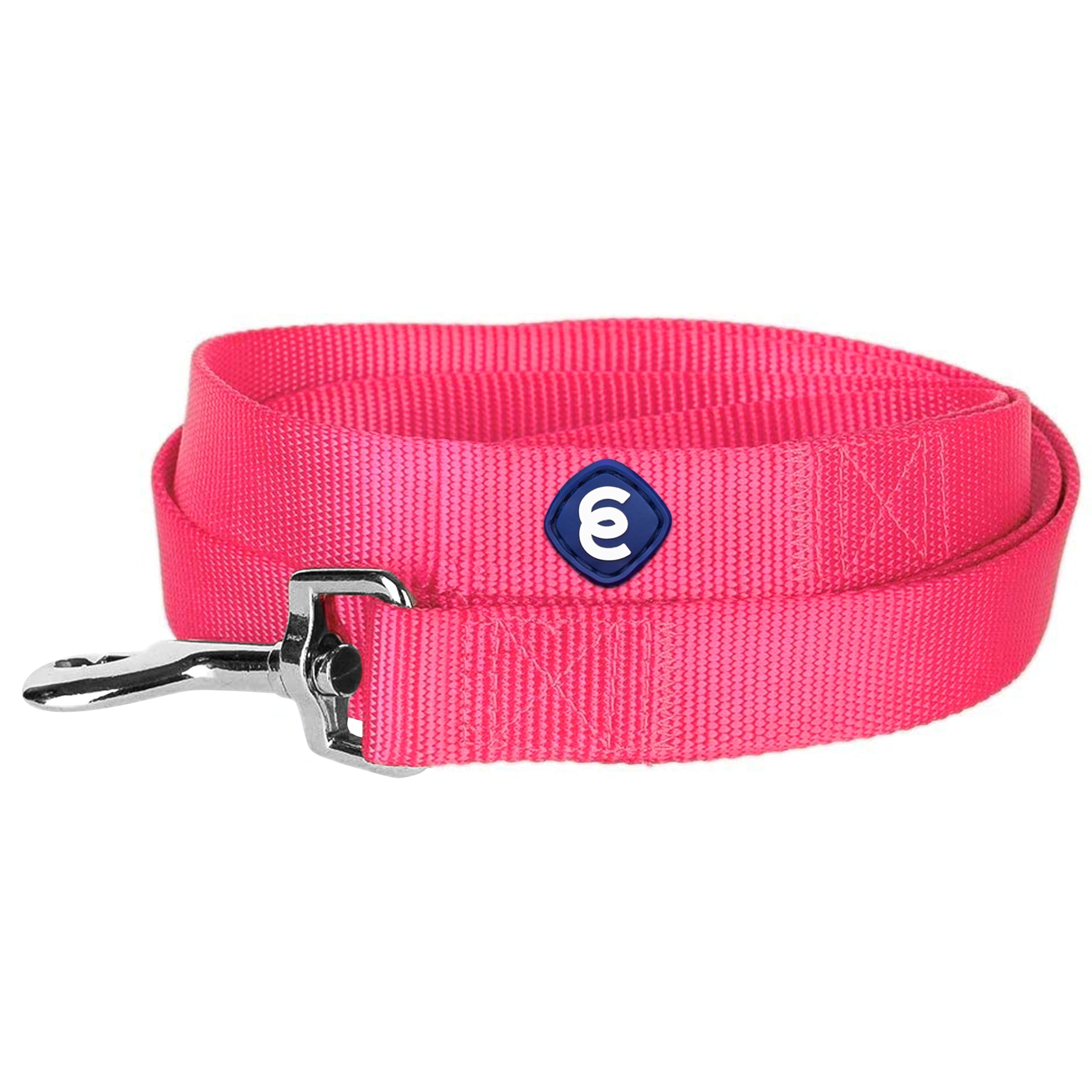 Blueberry Pet Essentials 19 Colors Durable Classic Dog Leash 5 Ft X 3/8'', French Pink, X-Small, Basic Nylon Leashes For Puppies