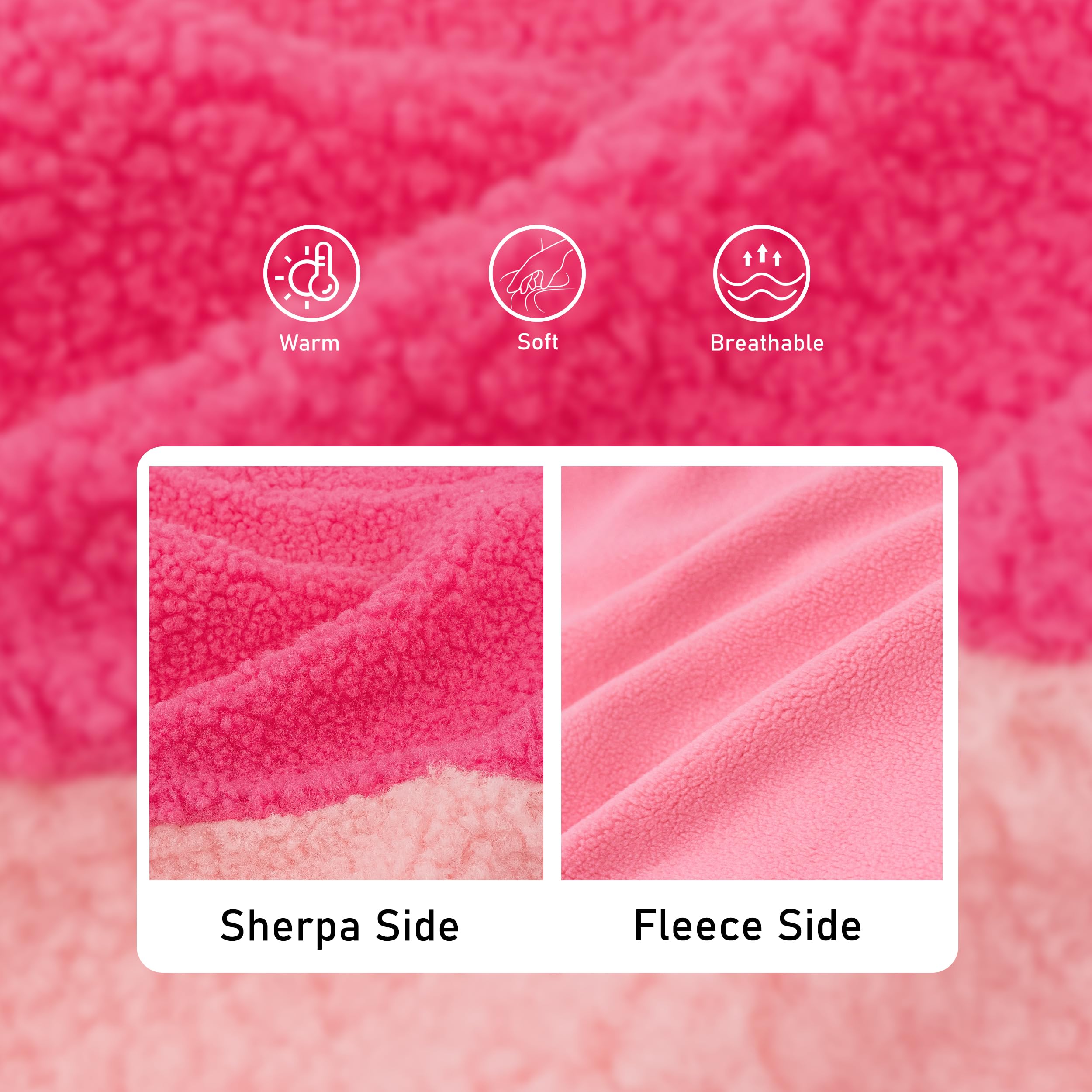 Cyeollo Warm Dog Coat Sherpa Dog Winter Coat, Reversible Fleece Dog Jackets Sweater Vest For Small Medium Dogs Male With Leash H