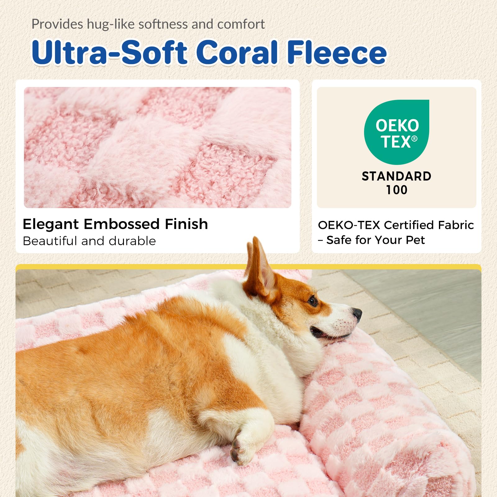 ABCPET Cat Bed Cat Couch for Puppy and Kitten, Fluffy Pet Sofas Medium Dog Sofa Bed, Supportive Cats Sofa for Indoor Cats, Washa