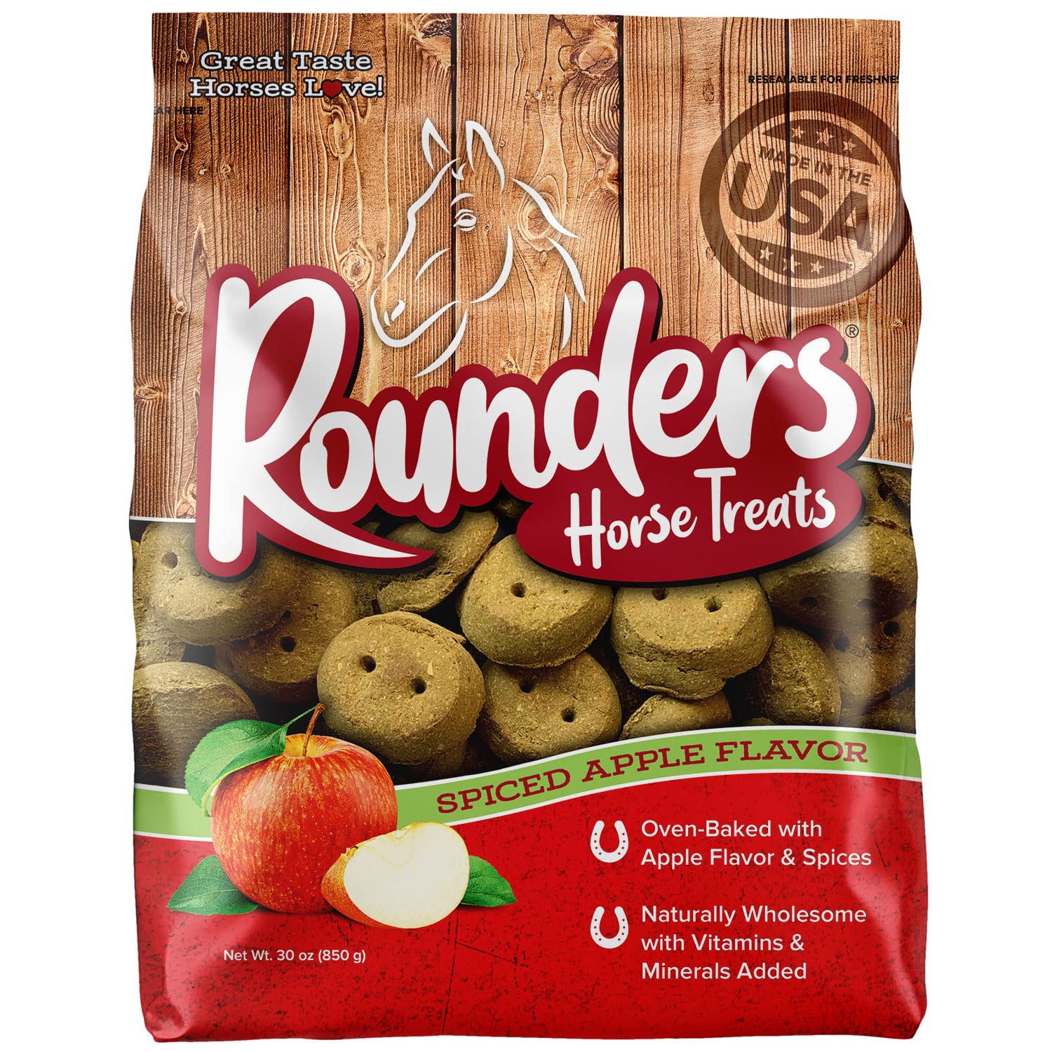 Kent Nutrition Group-Bsf 1537 Apple RounderS Horse Treat, 30 Oz