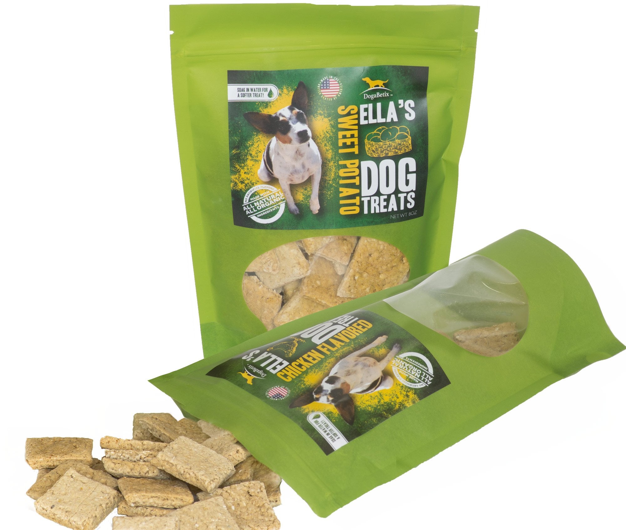 DogaBetix Ellas Diabetic Dog Treats 16 oz - Sweet Potato and Chicken -Low Glycemic Ingredients - Vet Approved - Made in USA by 