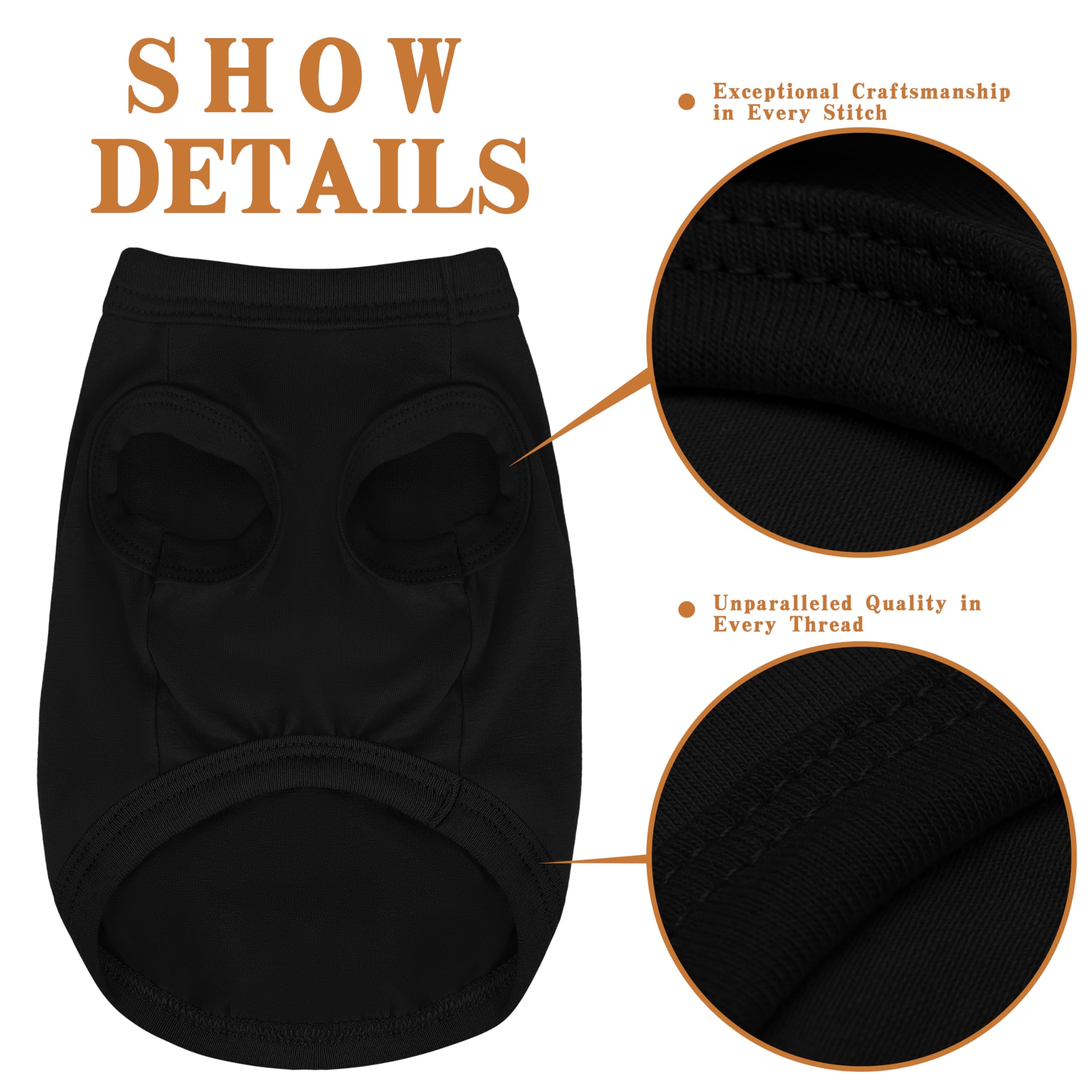 Soft Cotton Dog Shirts, Breathable & Comfortable, Crew Neck, Perfect For Any Occasion, Stylish & Durable, Ideal For Small, Mediu