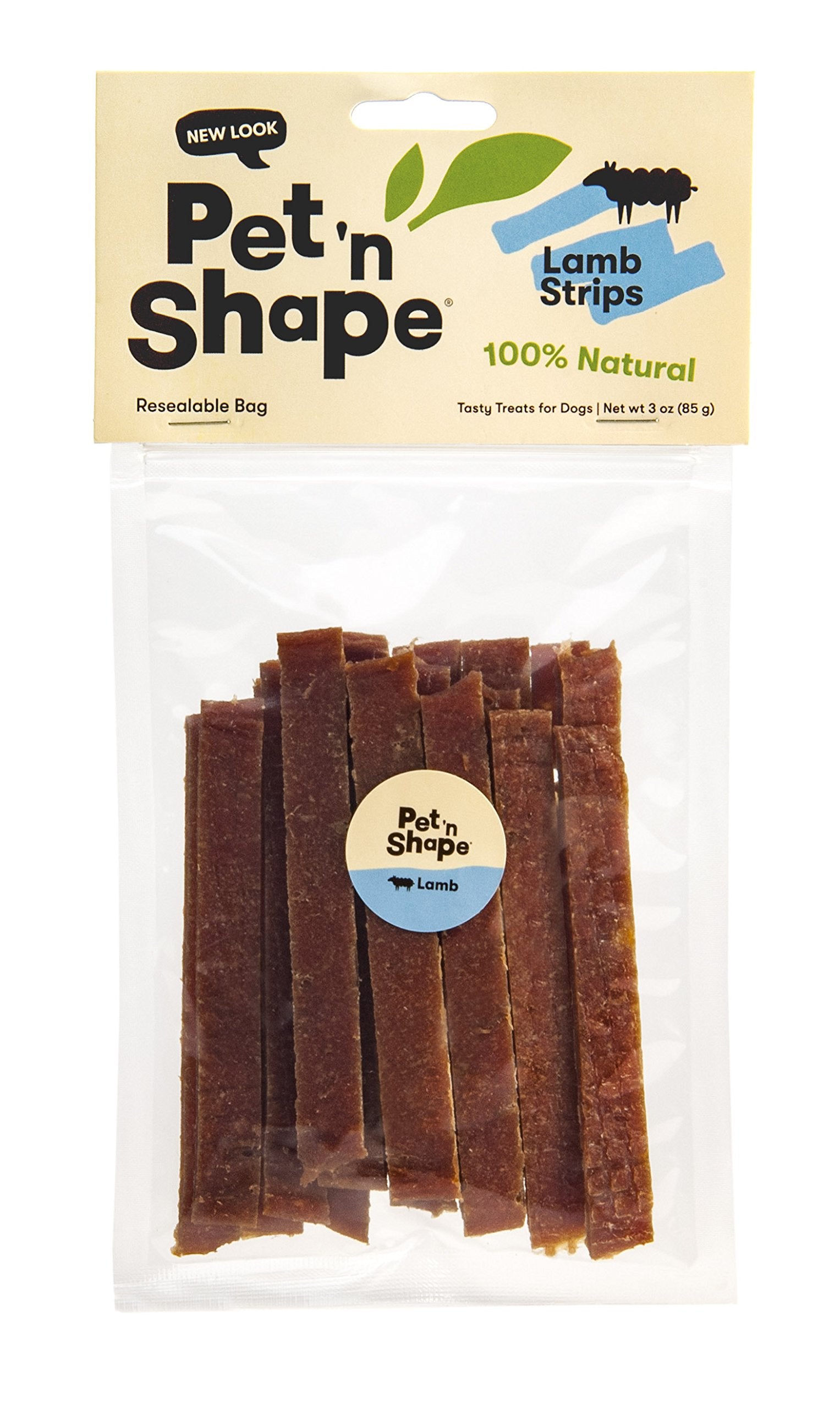 Pet n Shape Lamb Jerky Dog Treats - 3 Ounce