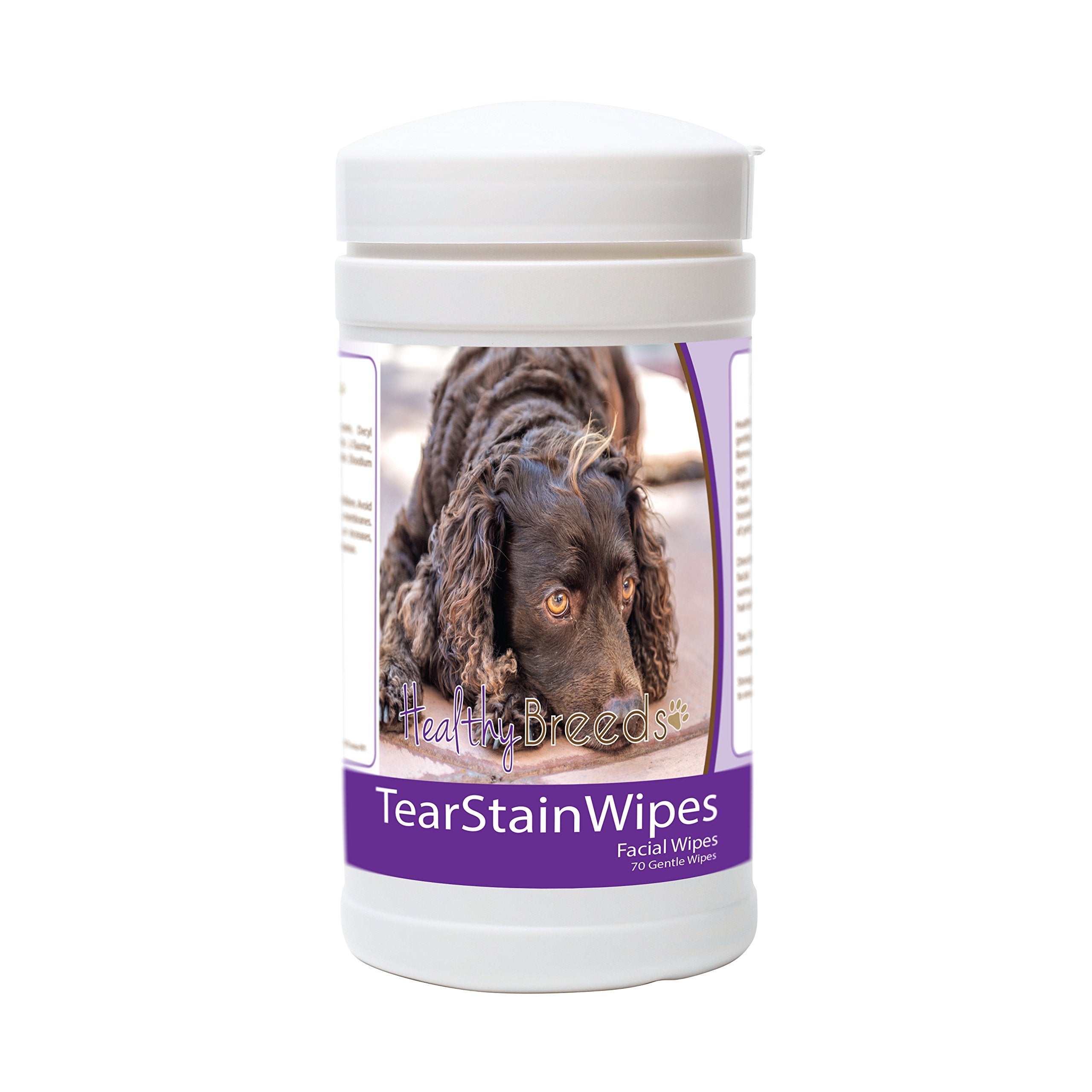 Healthy Breeds American Water Spaniel Tear Stain Wipes 70 Count