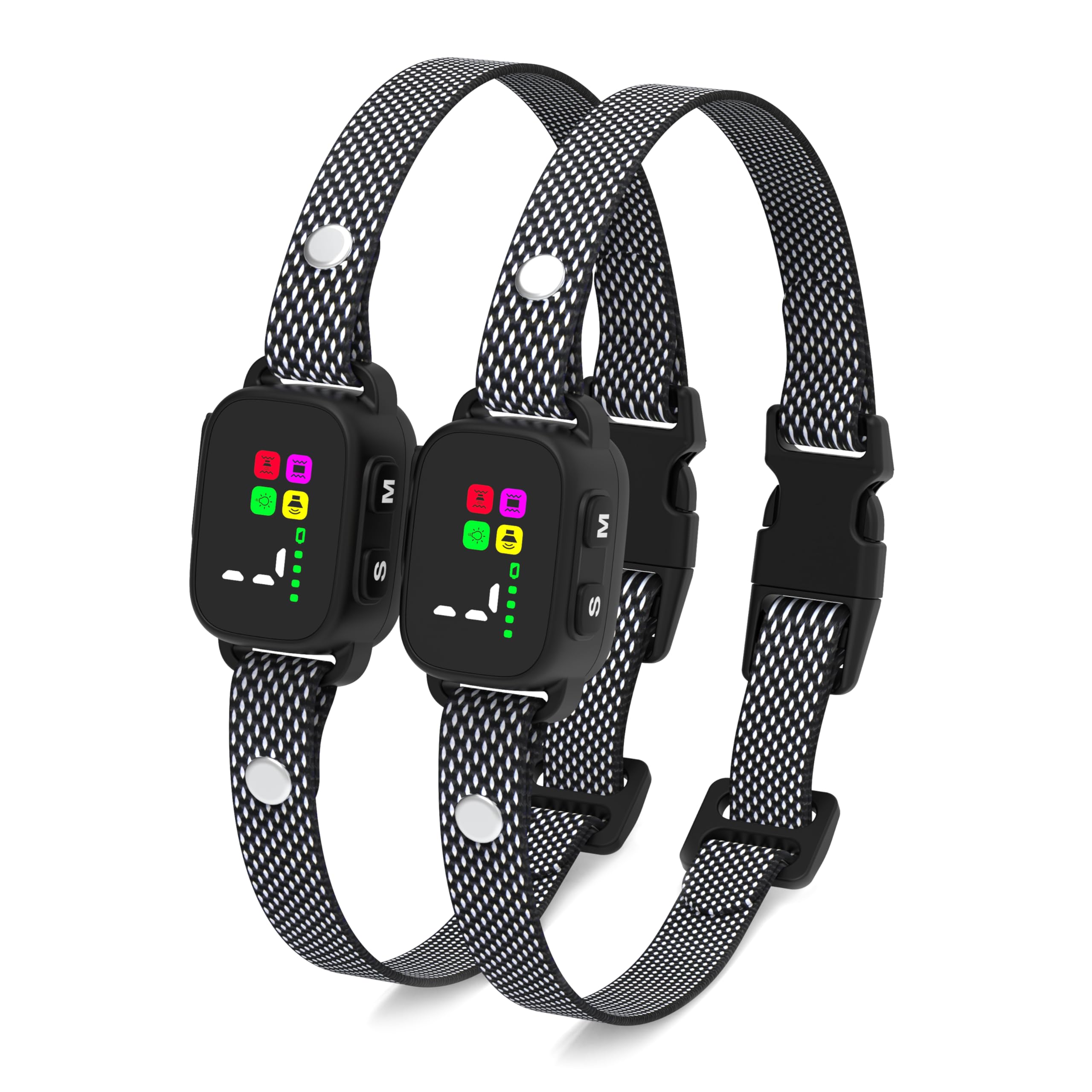 Dog Bark Collar 2 Pack, Smart No Bark Collar, Safe & Humane No Shock Barking Collar, Automatic Stop Bark Collar With Adjustable 