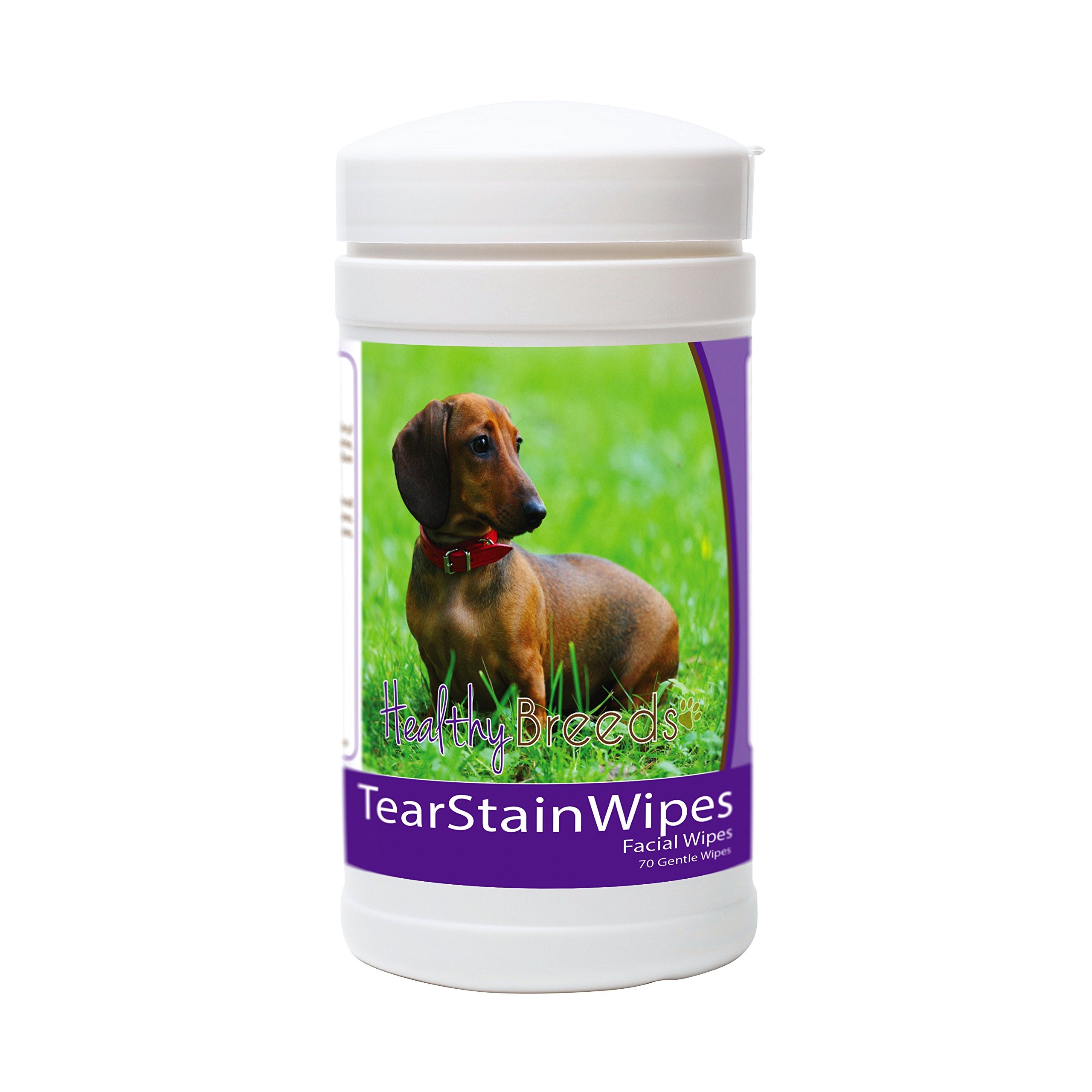 Healthy Breeds Dachshund Tear Stain Wipes 70 Count