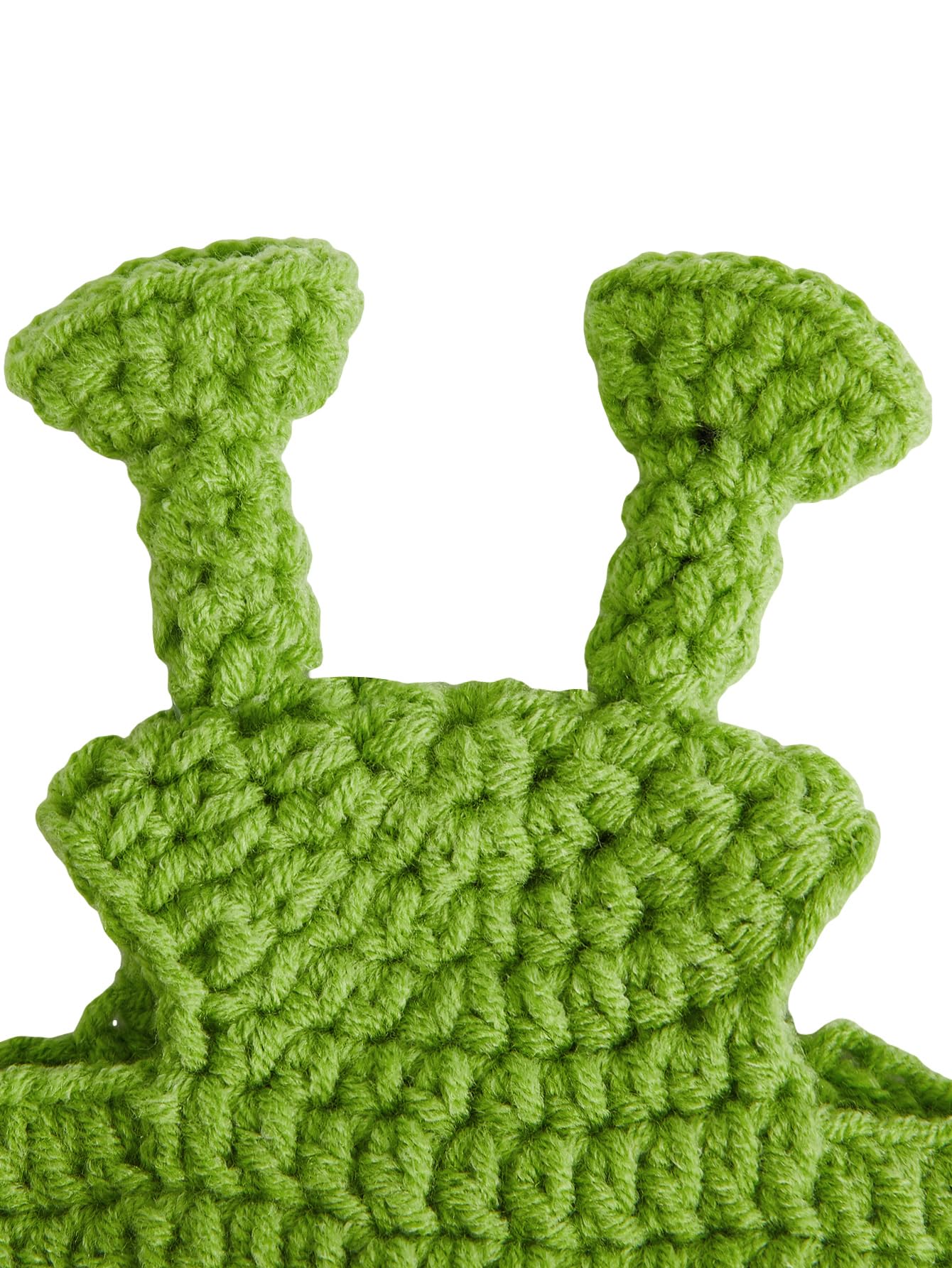 Qwinee Cartoon Alien Design Knit Cute Dog Hat Soft Cat Hat Rabbit Hat Halloween Christmas Party Costume Head Wear Accessories Fo