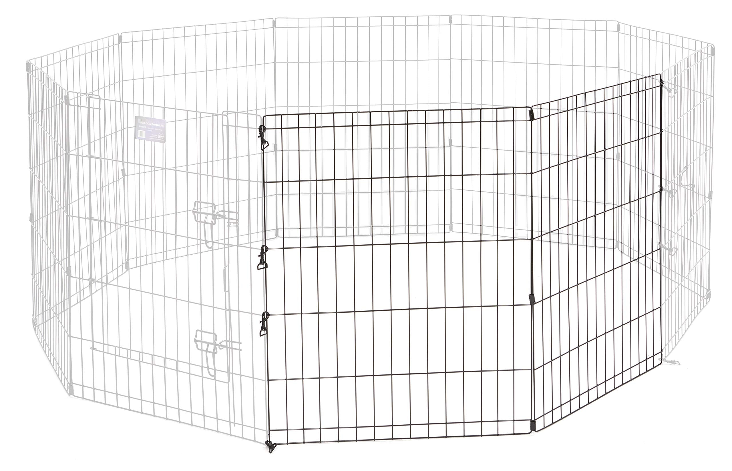 Midwest Homes For Pets Universal Pet Playpen 2-Panel Extension Kit | Fits Metal 30-Inch Dog Pens | Kit Measures, 24X30 Inch (Pac