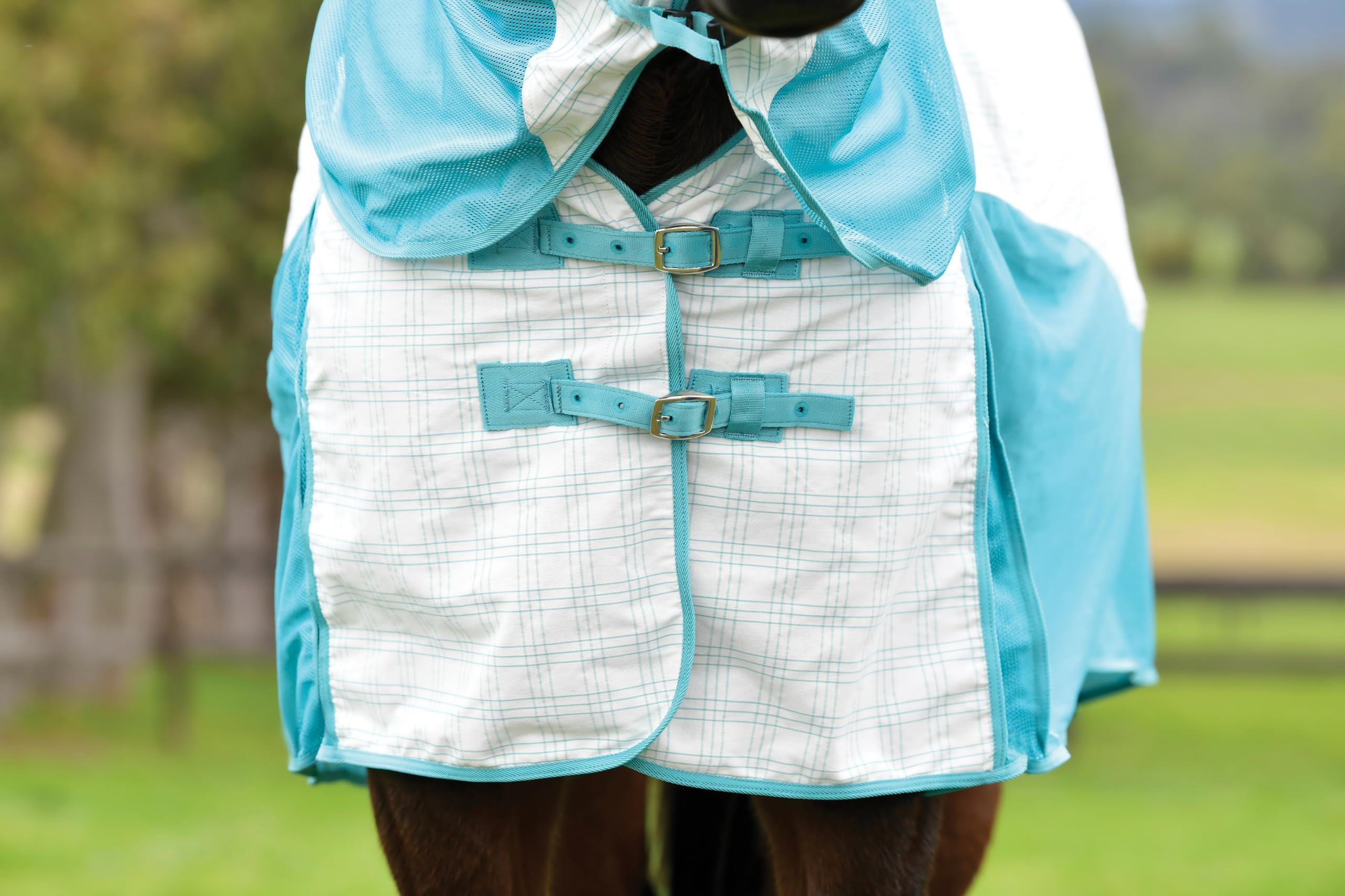 Kool Coat Cotton Airstream Ii Detach-A-Neck White/Mint 69''
