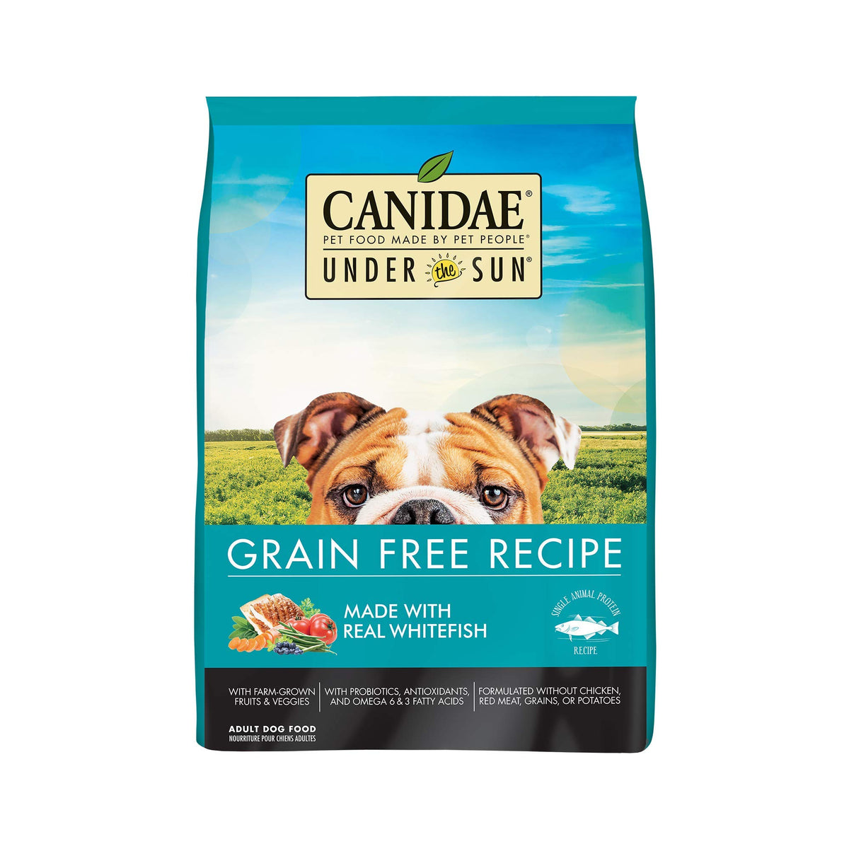 Canidae, Under The Sun, Grain Free Recipe Made With Real Whitefish Dog Dry 23.5 Lbs.