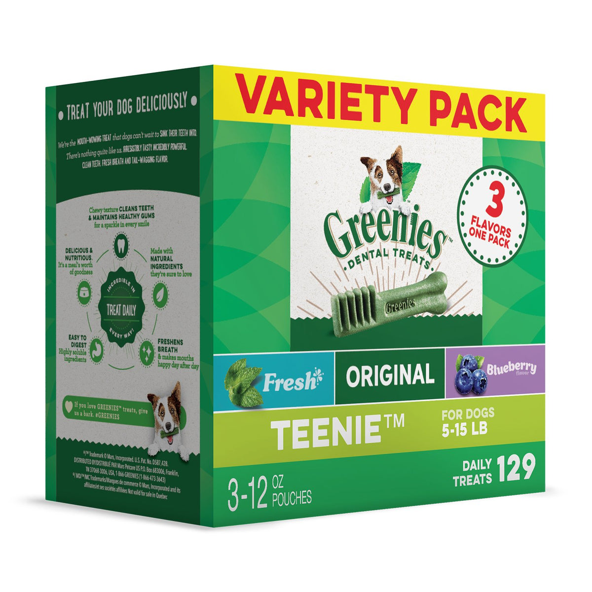Greenies 3-Flavor Variety Packs (3, 12Oz Packs)