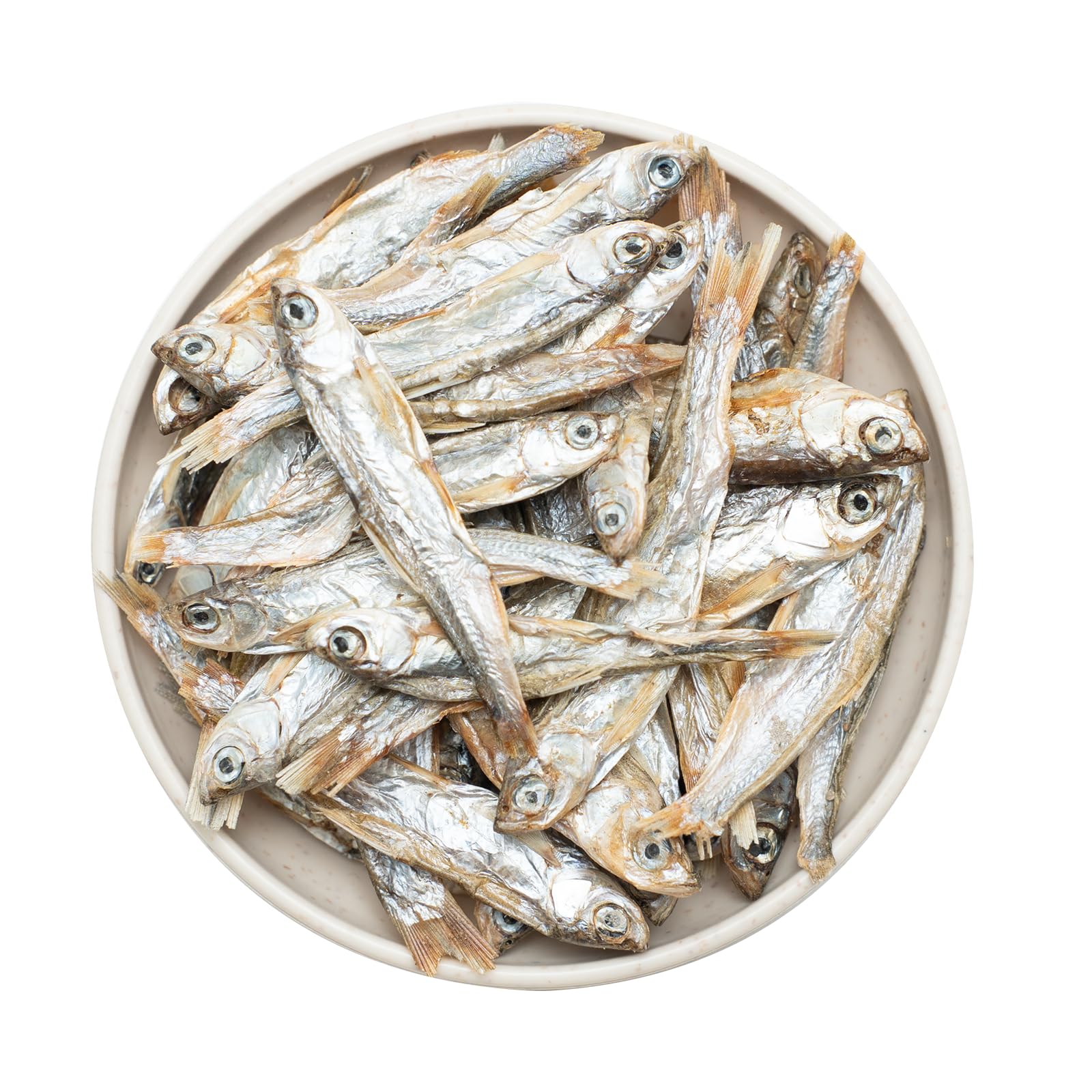 JADINGSFARM 2.5oz Natural Air-Dried Minnows Dog and Cat Treats, Grain-Free, High-Protein, Single-Ingredient Fish Snacks for Trai