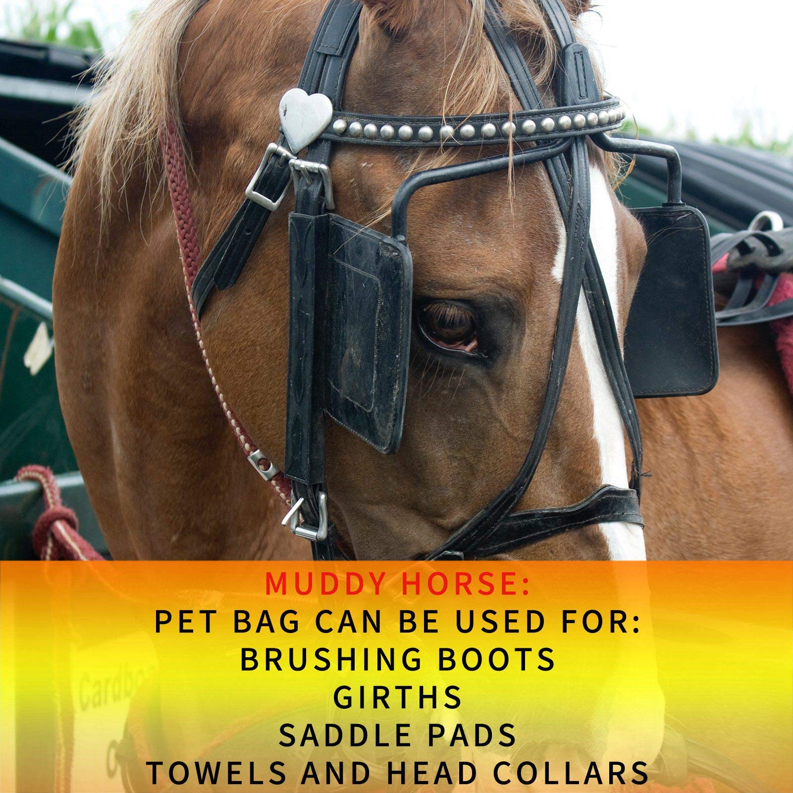 Auxsoul 1 Pack Pet Laundry Bag, Stops Pet Hair Blocking The Washing Machine, Big Size Pet Washing Bag Ideal For Dog Cat Horse Gu