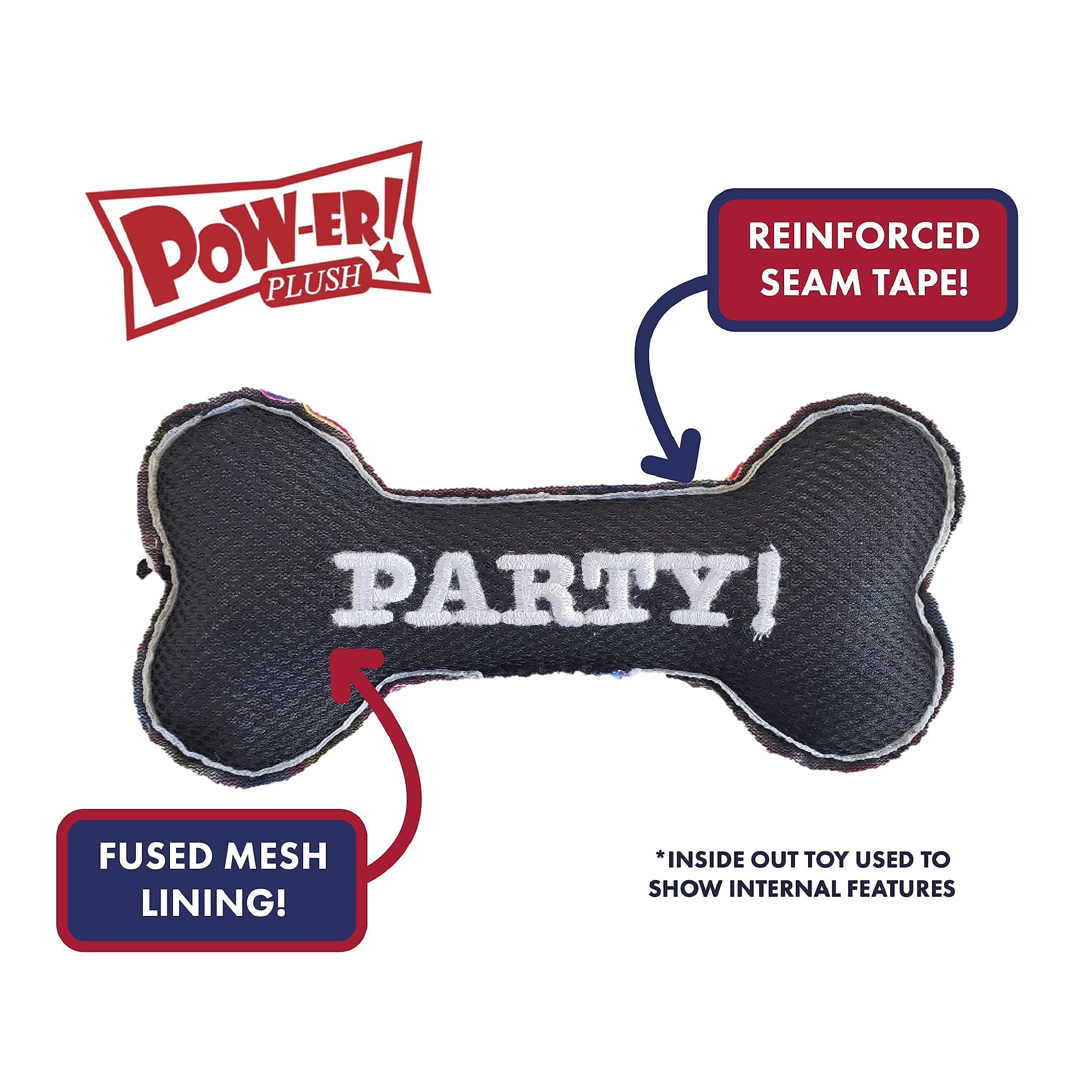Huxley & Kent for Dogs | Totos Pawdka (Large) | Funny Dog Toy | Power Plush Dog Toy with Squeaker | Dog Gift | Fun, Durable, an