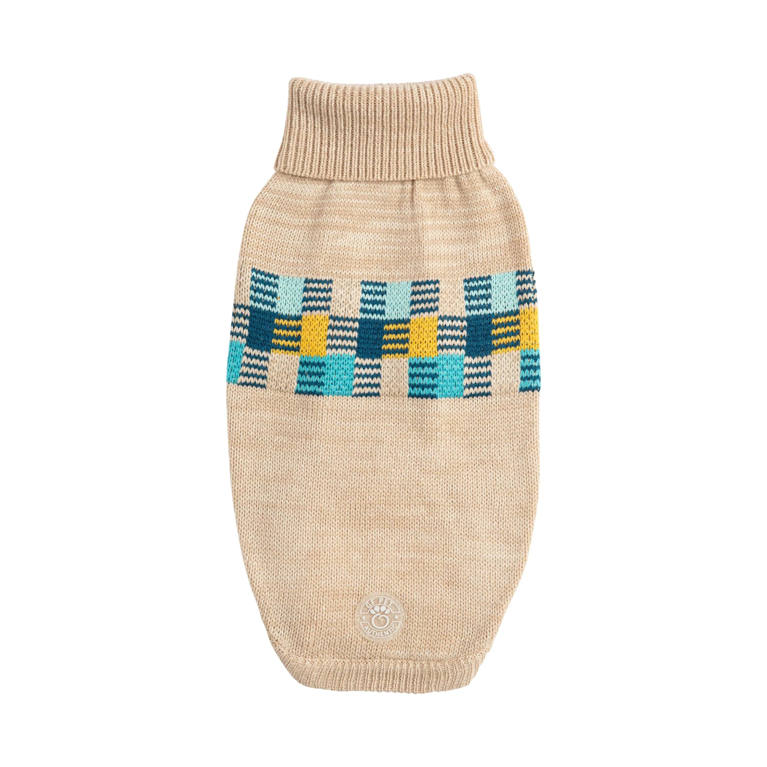 Gf Pet Oatmeal Mix Winter Sailor Parka, 3X-Small