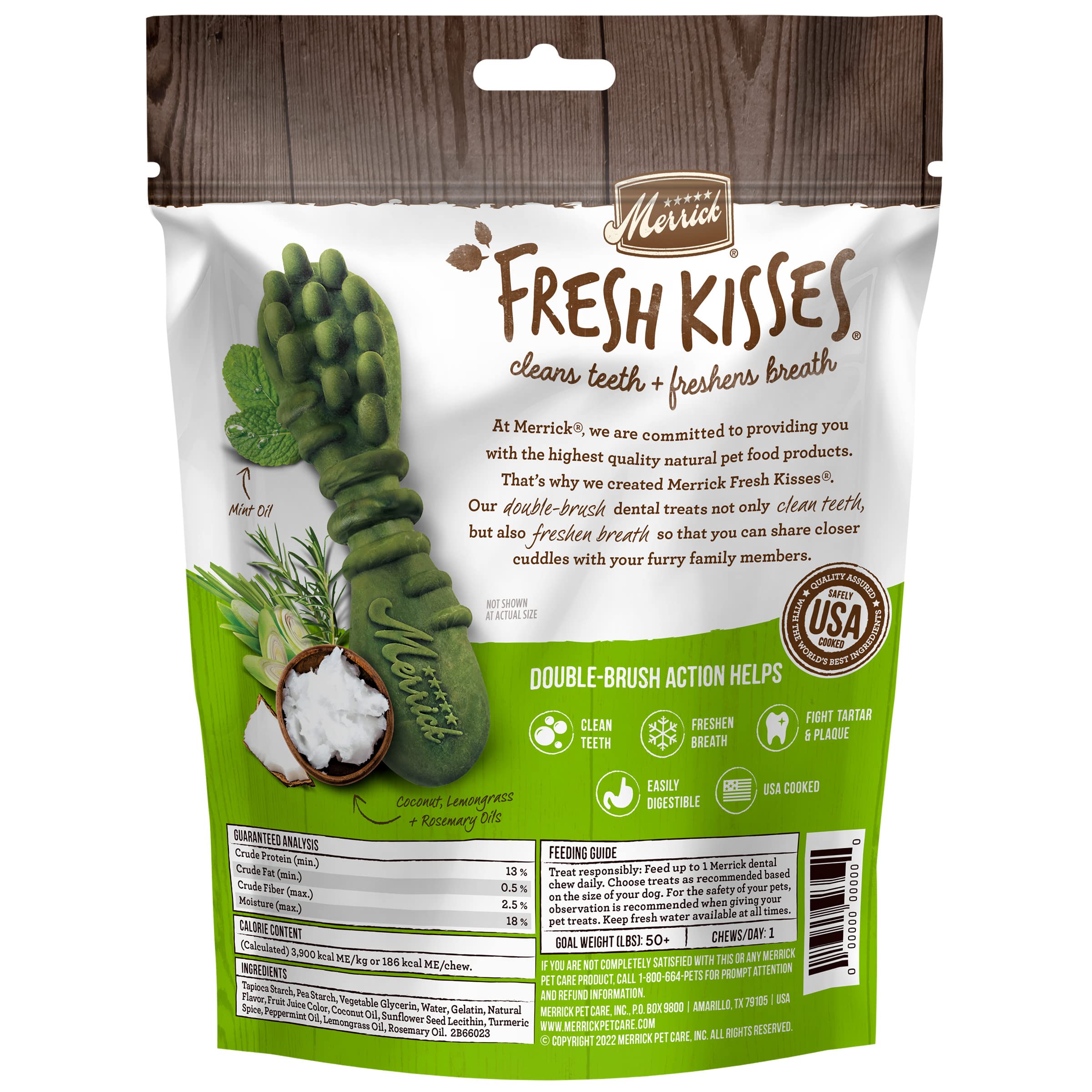 Merrick Fresh Kisses Coconut Oil For Large Dogs (70  Lbs) 11.7Oz