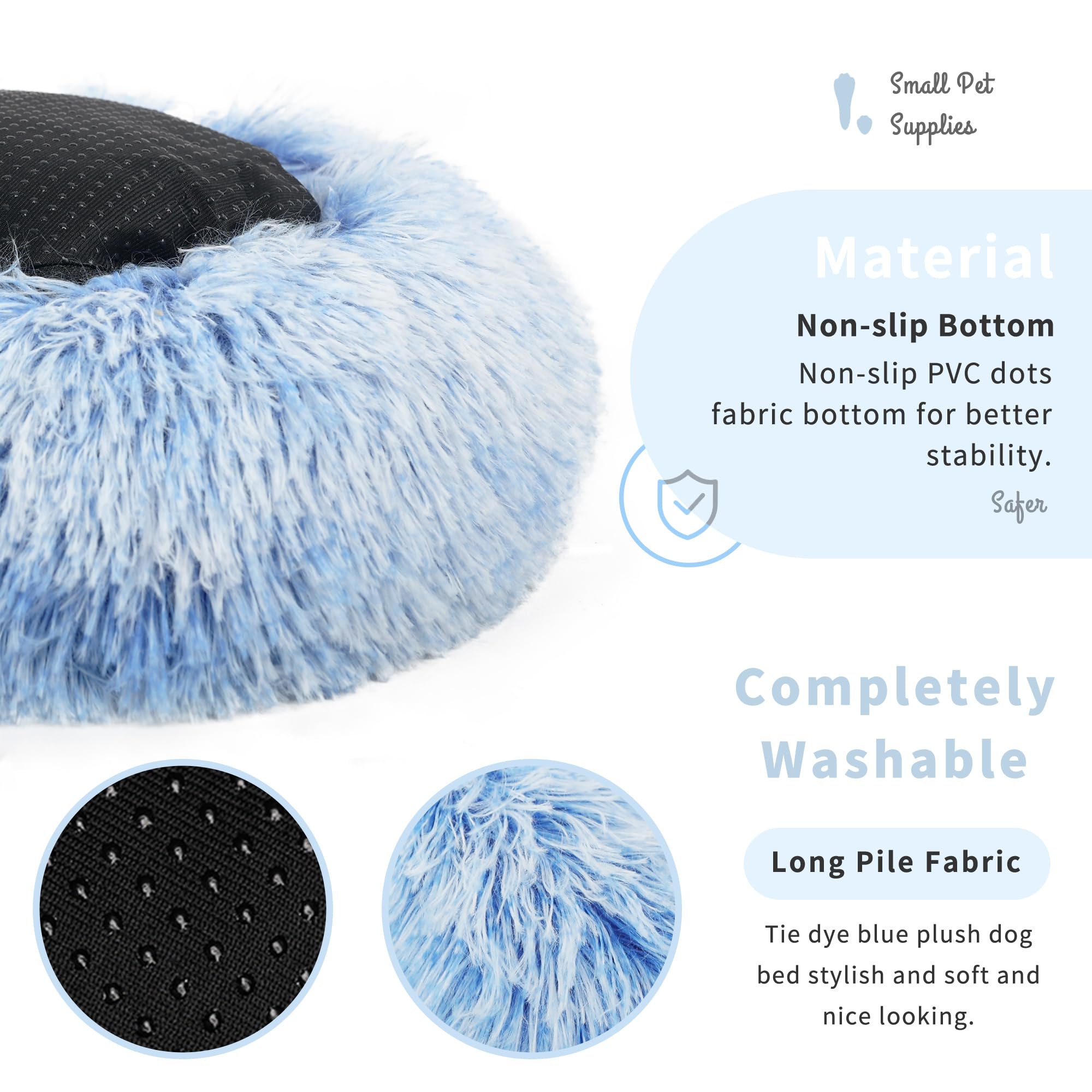 wrkfree Hamster Bed Cute Blue and White Warm Cushion for Small Animal - Comfortable Sleep Mat Pad for Guinea Pigs/Hedgehog/Squir