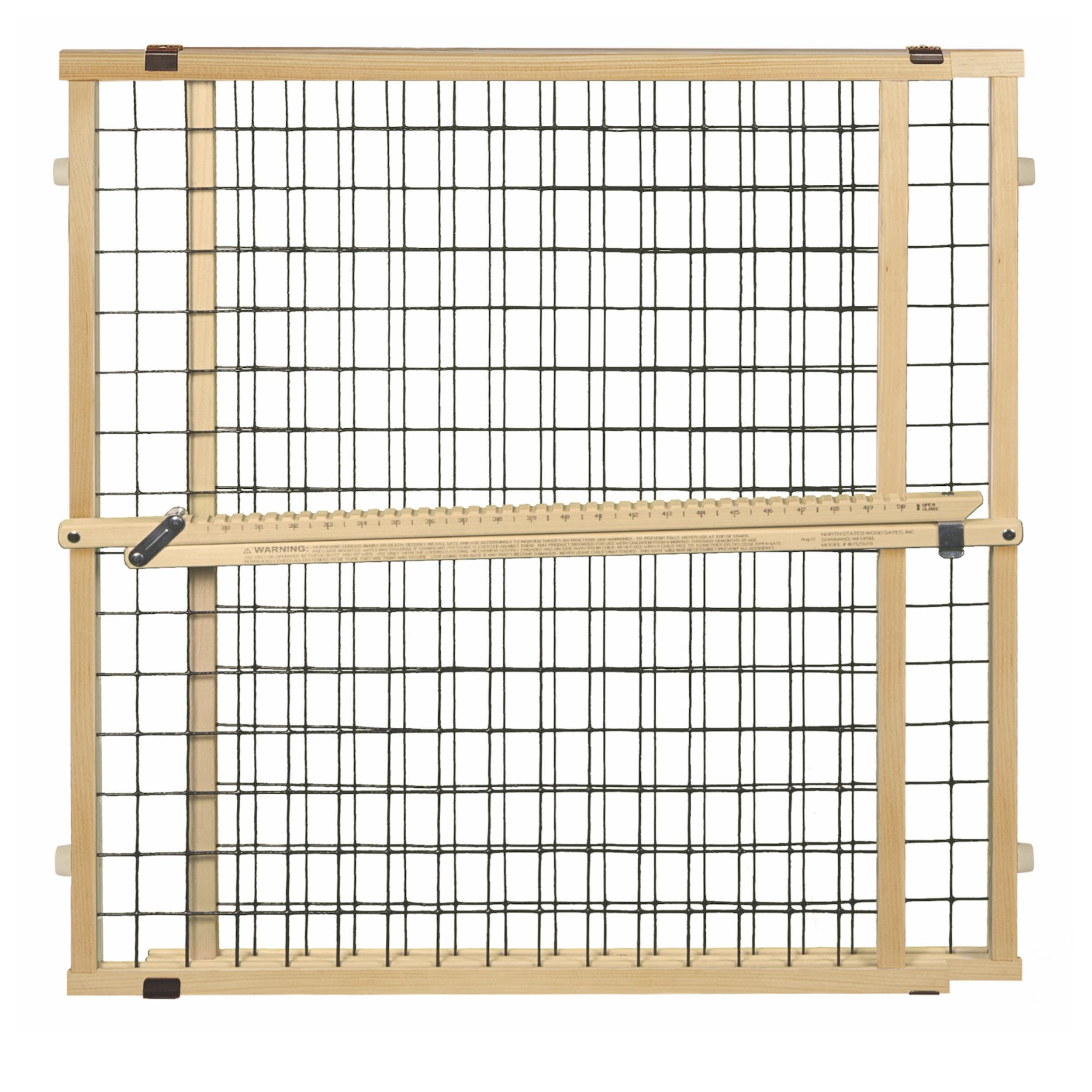 Mypet North States Wire Mesh Dog Gate: 29.5-50'' Wide. Pressure Mount. No Tools Needed. Dog Gate 31'' Tall, Expandable, Durable
