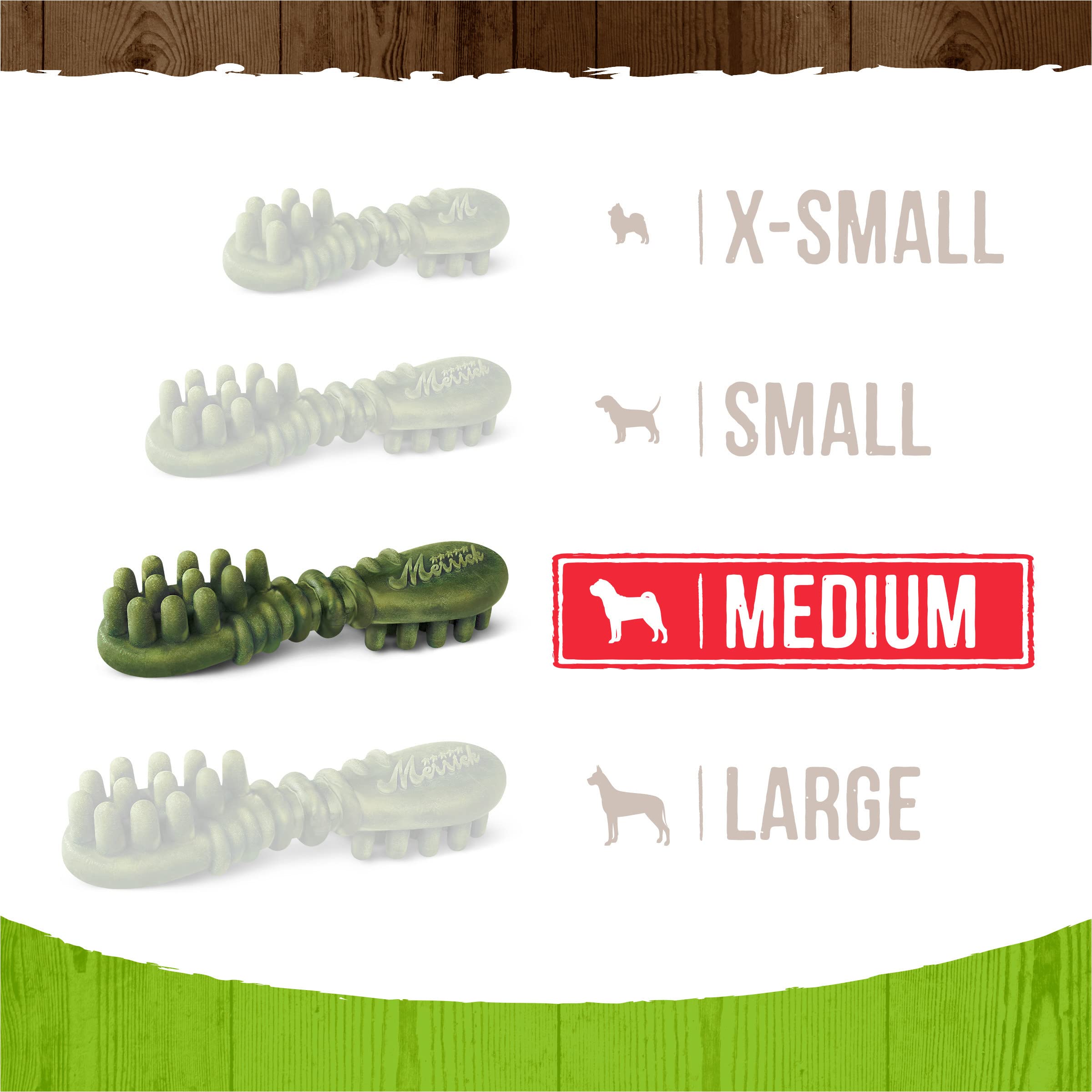 Merrick Fresh Kisses Natural Dental Chews Infused With Coconut And Botanical Oils For Medium Dogs 25-50 Lbs - 6 ct. Bag