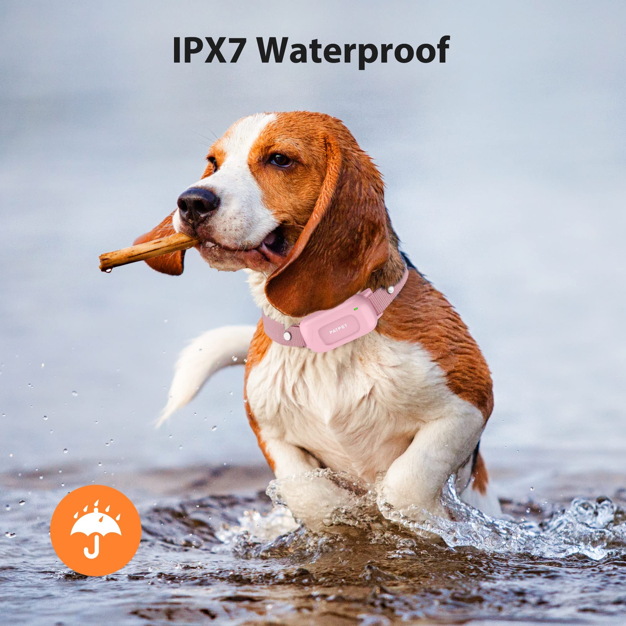 Patpet Dog Shock Collar For Medium Dogs- Dog Training Collar With Remote, Shock Collar For Small Dogs 10-100Lbs, Rechargeable Ip