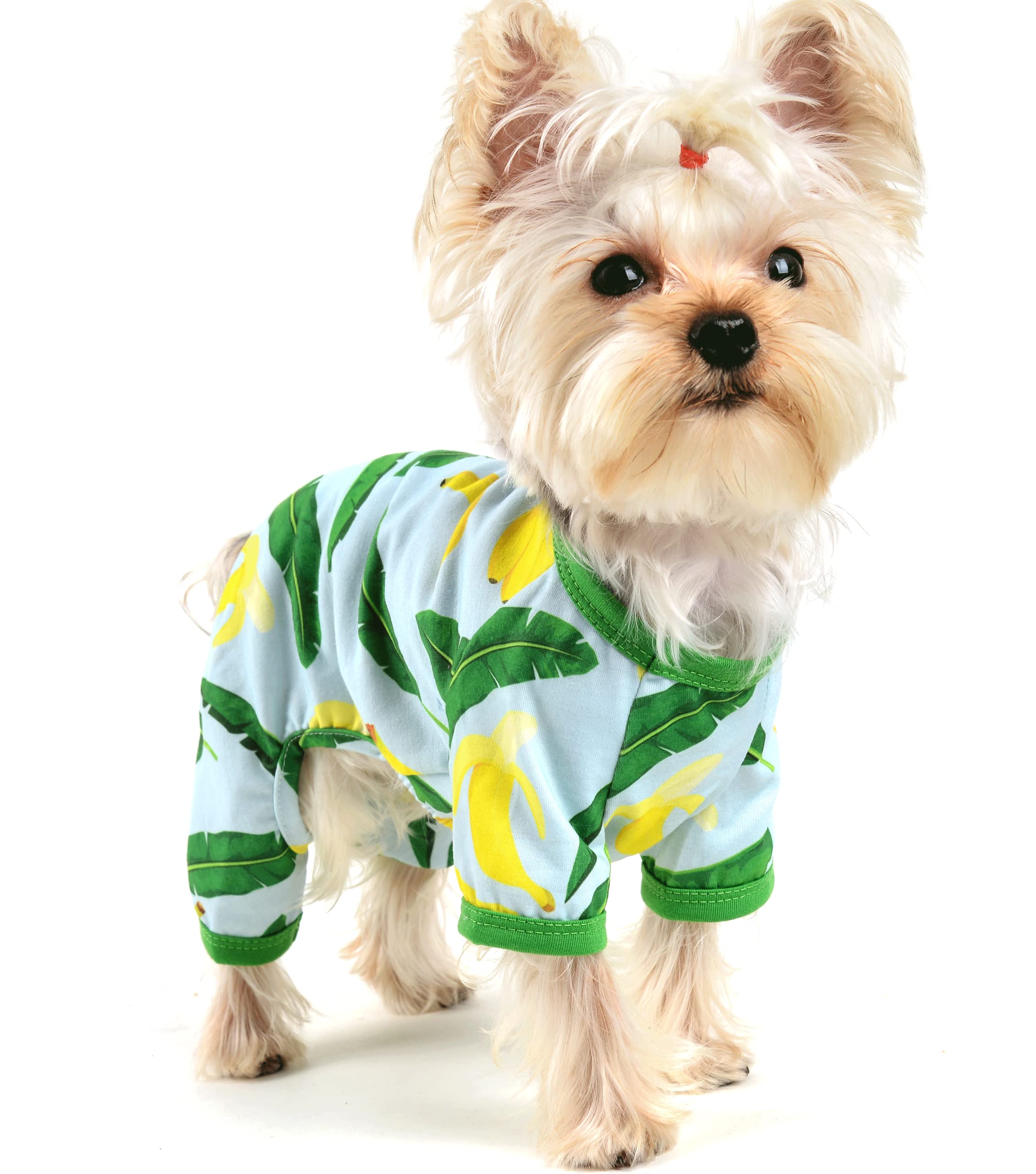 Dog Pajamas Banana Soft Doggie Onesies Puppy Apparel Pet Clothes Cat Pjs for Small Dog Boy Girl Summer Spring