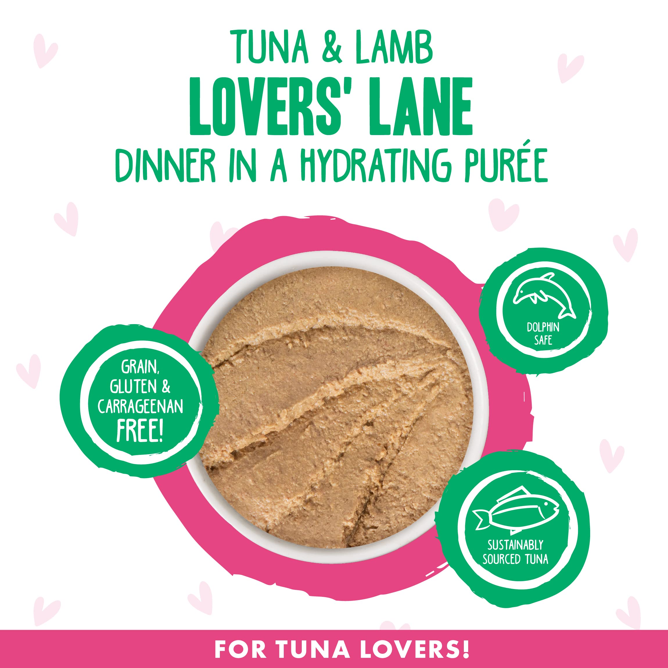 B.F.F. Play - Best Feline Friend Pat   Lovers, Aw Yeah!, Tuna & Lamb Lovers Lane with Tuna & Lamb, 2.8oz Can (Pack of 12)