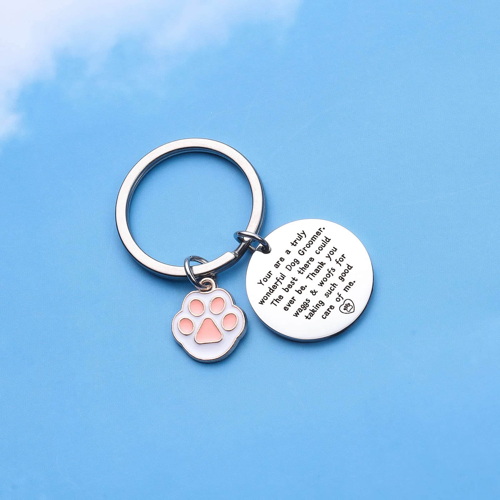Znosvei Dog Groomer Gift Dog Grooming Gift Dog Groomer Thank You Keychain Dog Salon Jewelry Puppy Stylin Gift Dog Groomer Appreciation Gift Dog Gift Dog Lover Jewelry Dog Groomer Keychain