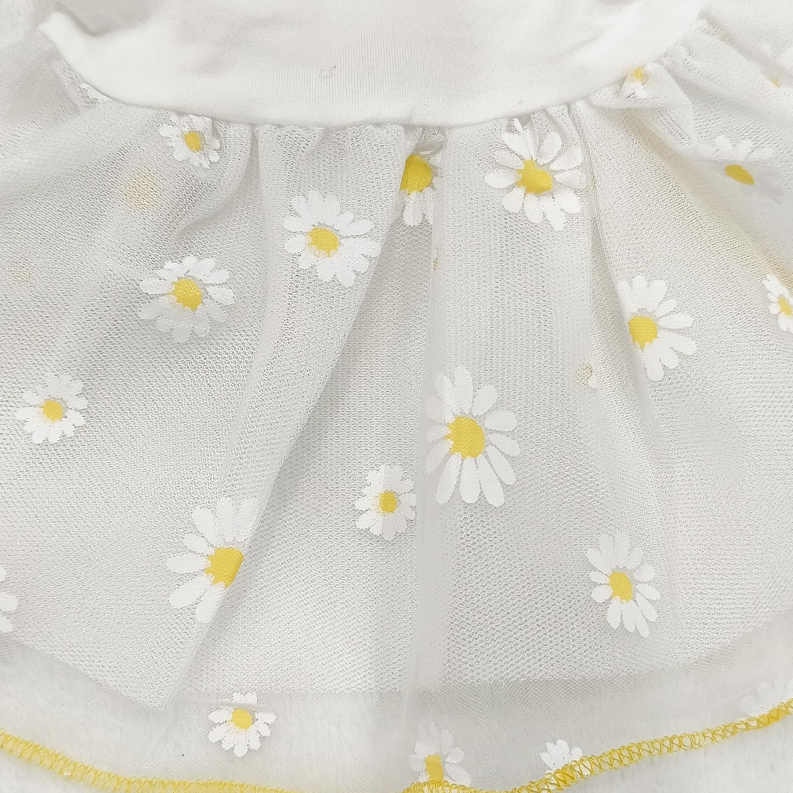 White Daisy Dog Cat Dress For Small Dogs Girl Cute Dog Princess Dresses Puppy Tutu Skirt Chihuahua Teddy Pomeranian Sundress Bir