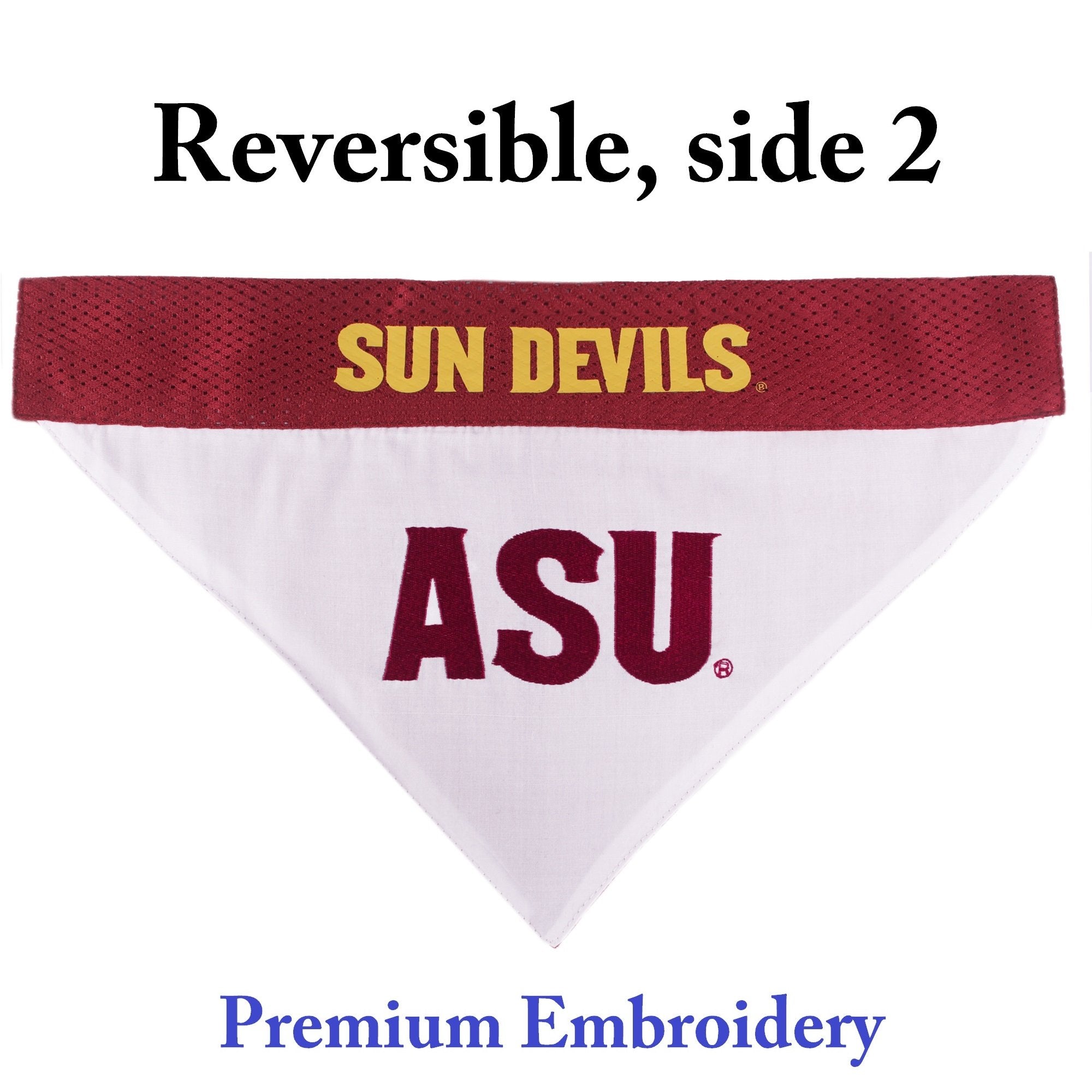 Pets First Collegiate Pet Accessories, Reversible Bandana, Arizona State Sun Devils, Small/Medium
