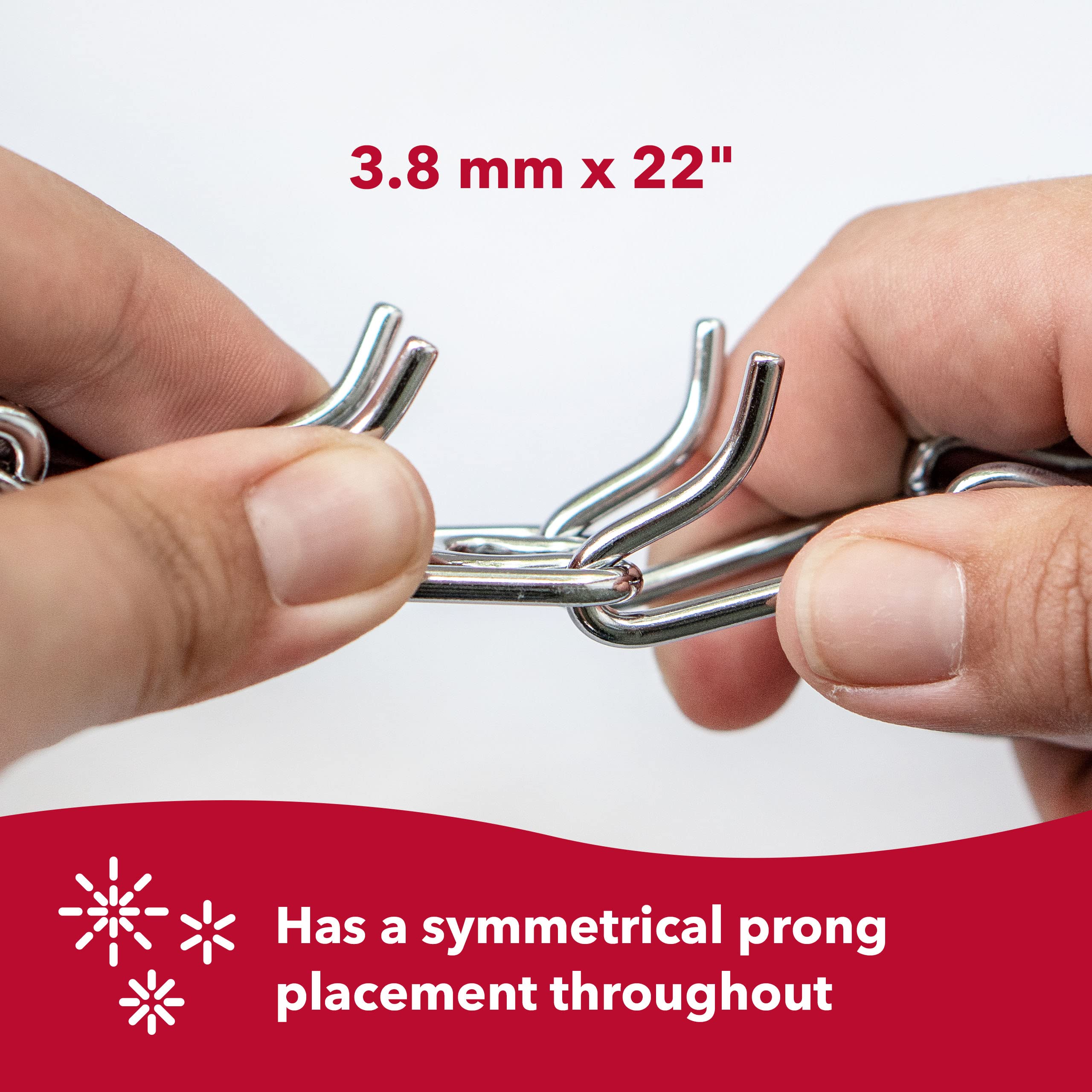 Herm Sprenger Ultra-Plus Prong Dog Training Collar, 4 Mm X 21' Neck Size, 4 Mm X 25' Chain Length, Steel Chrome Plated Dog Prong Collar, Pinch Collar For Dogs, Dog Correction Collar