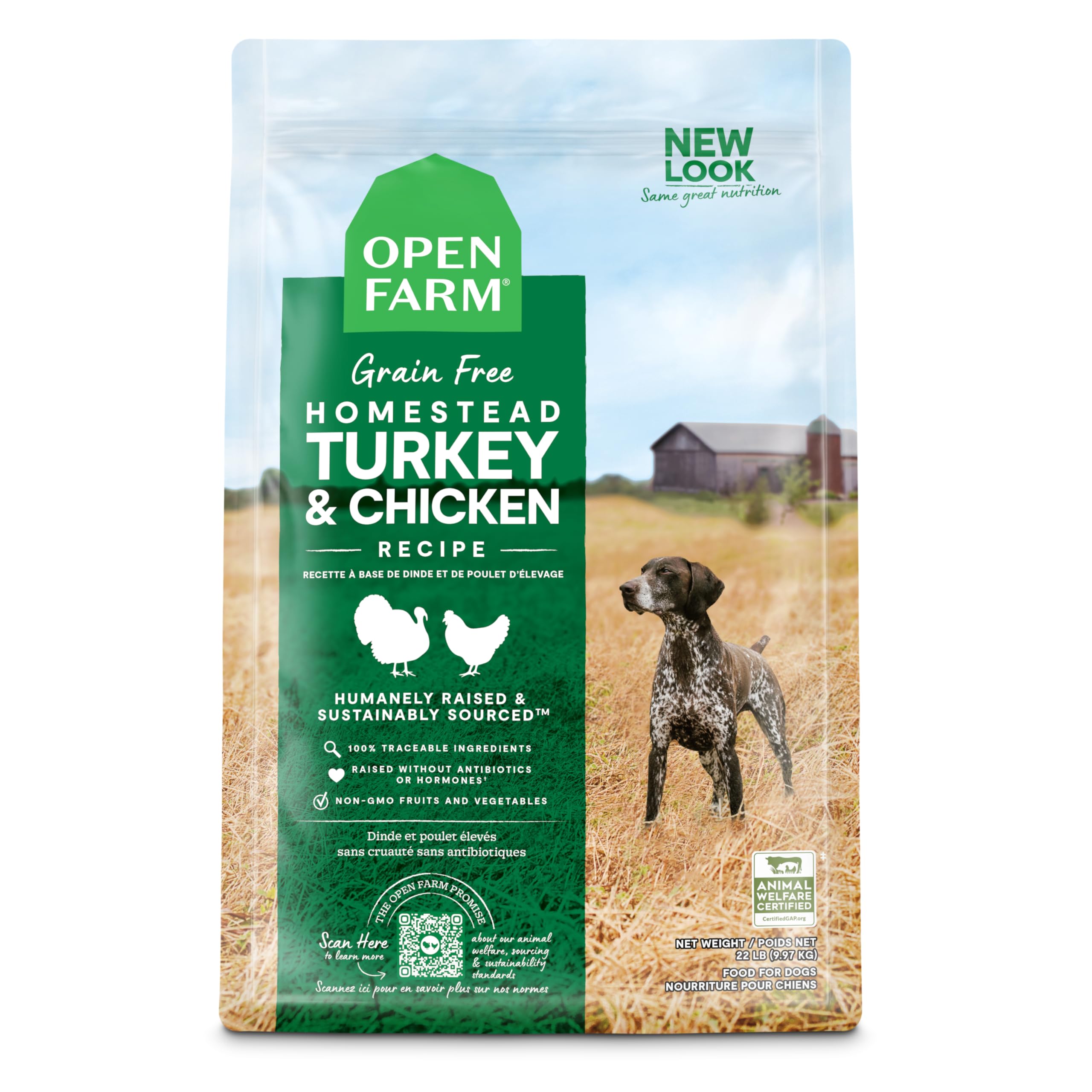 Open Farm Grain-Free Dry Dog Food with Ethically Sourced Ingredients, Non-GMO Veggies & Superfoods to Support Overall Health, Ho