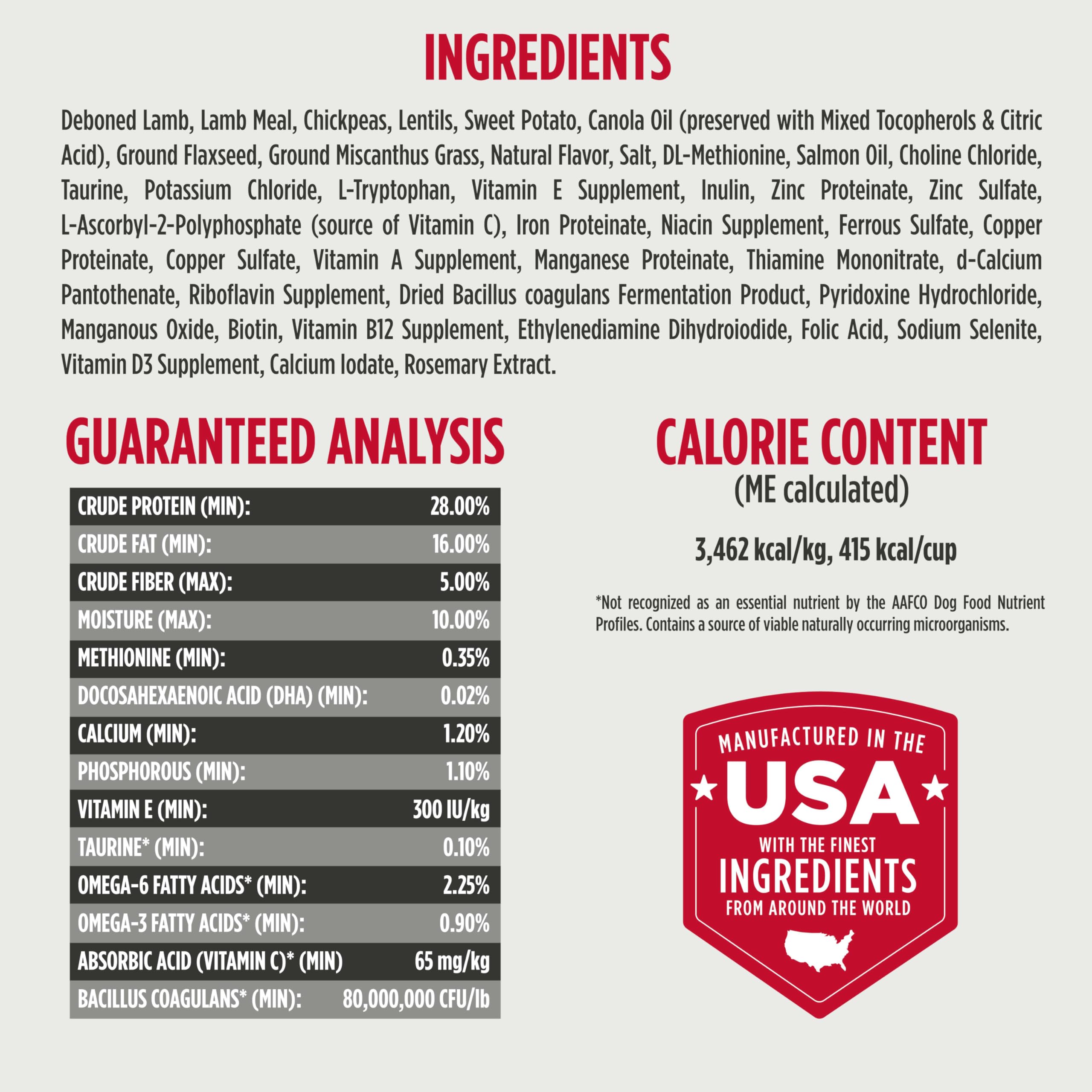 Nulo Freestyle Limited Ingredient Lamb Recipe Dry Kibble Dog & Puppy Food, 24 Pound Bag