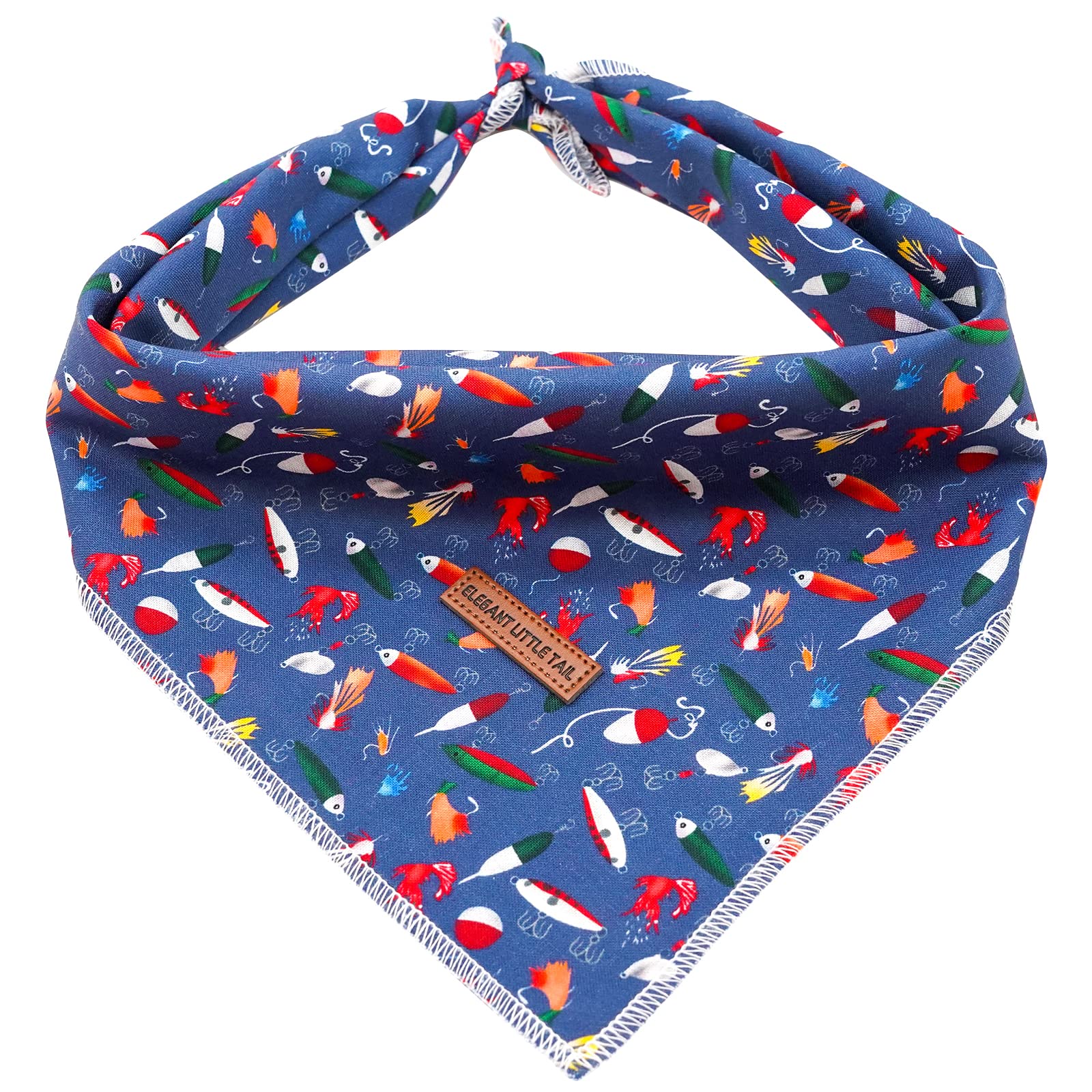 Elegant Little Tail Premium Durable Fabric Washable Dog Scarf, Adjustable Pet Bandana For Medium Large Dogs