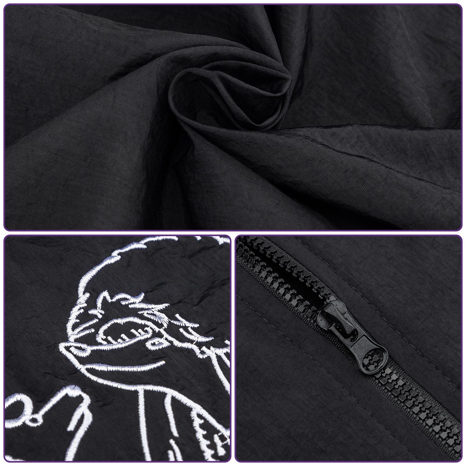 Noverlife Short Sleeves Pet Grooming Workwear With Full Zipper, 3Xl Size, Anti-Static Pet Beautician Smock, Lightweight Pet Groo