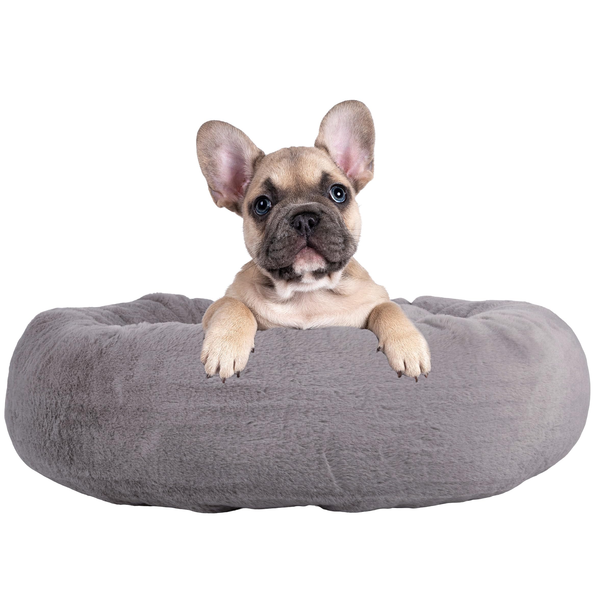 Petmaker Dog Bed - Donut Dog Bed And Cat Bed For Small Pets - Dog Bed With Removable Washable Cover And Anti-Slip Bottom - Puppy