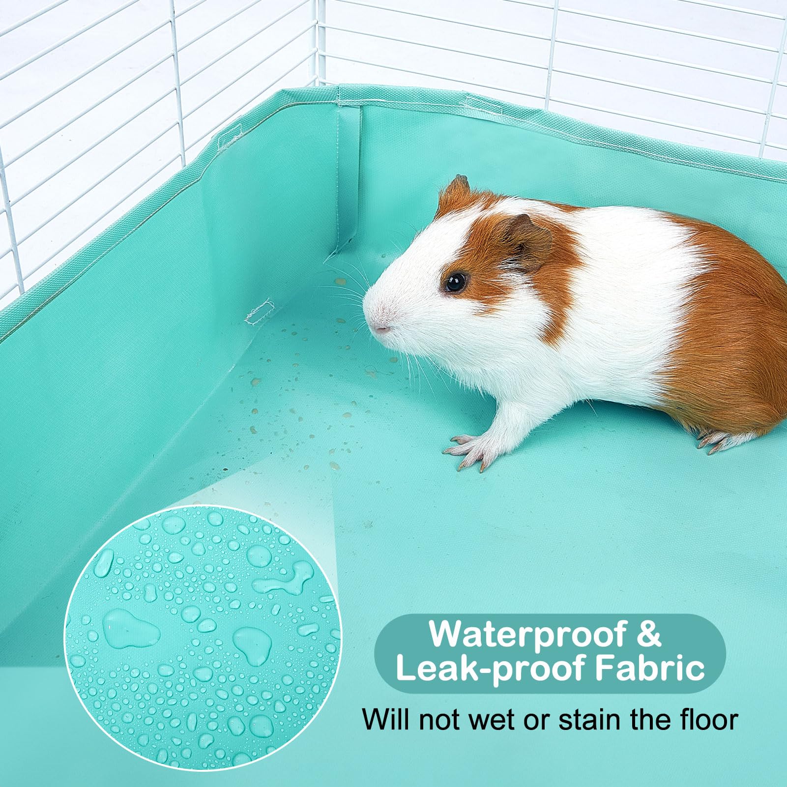 Guinea Pig Cage Liner, Waterproof Liner for Guinea Pigs, Guinea Pig Bedding with Tarp Bottom for C&C Grids, Cage Liners for Guin