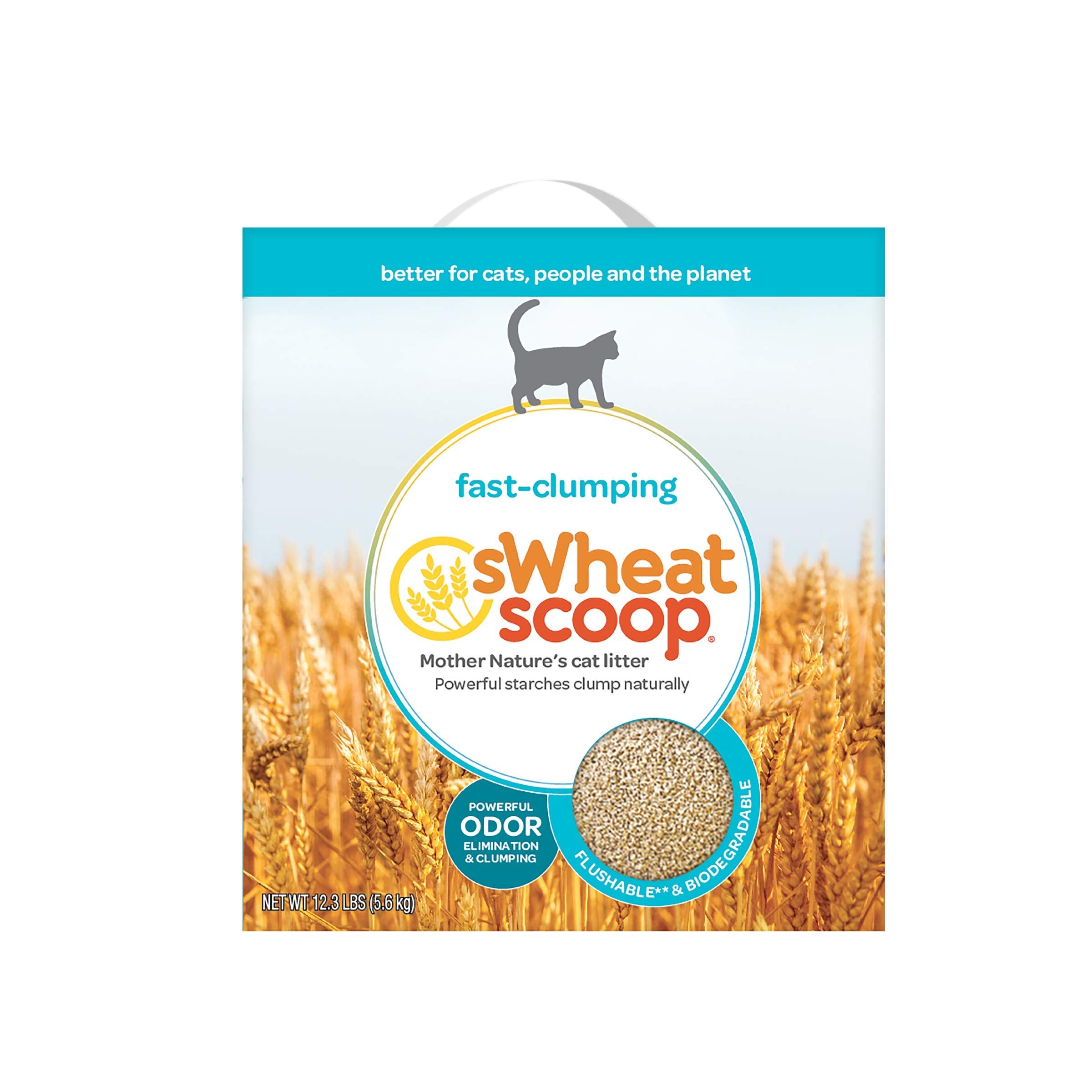Swheat Scoop Multi-Cat All-Natural Clumping Cat Litter, 12.3Lb Box