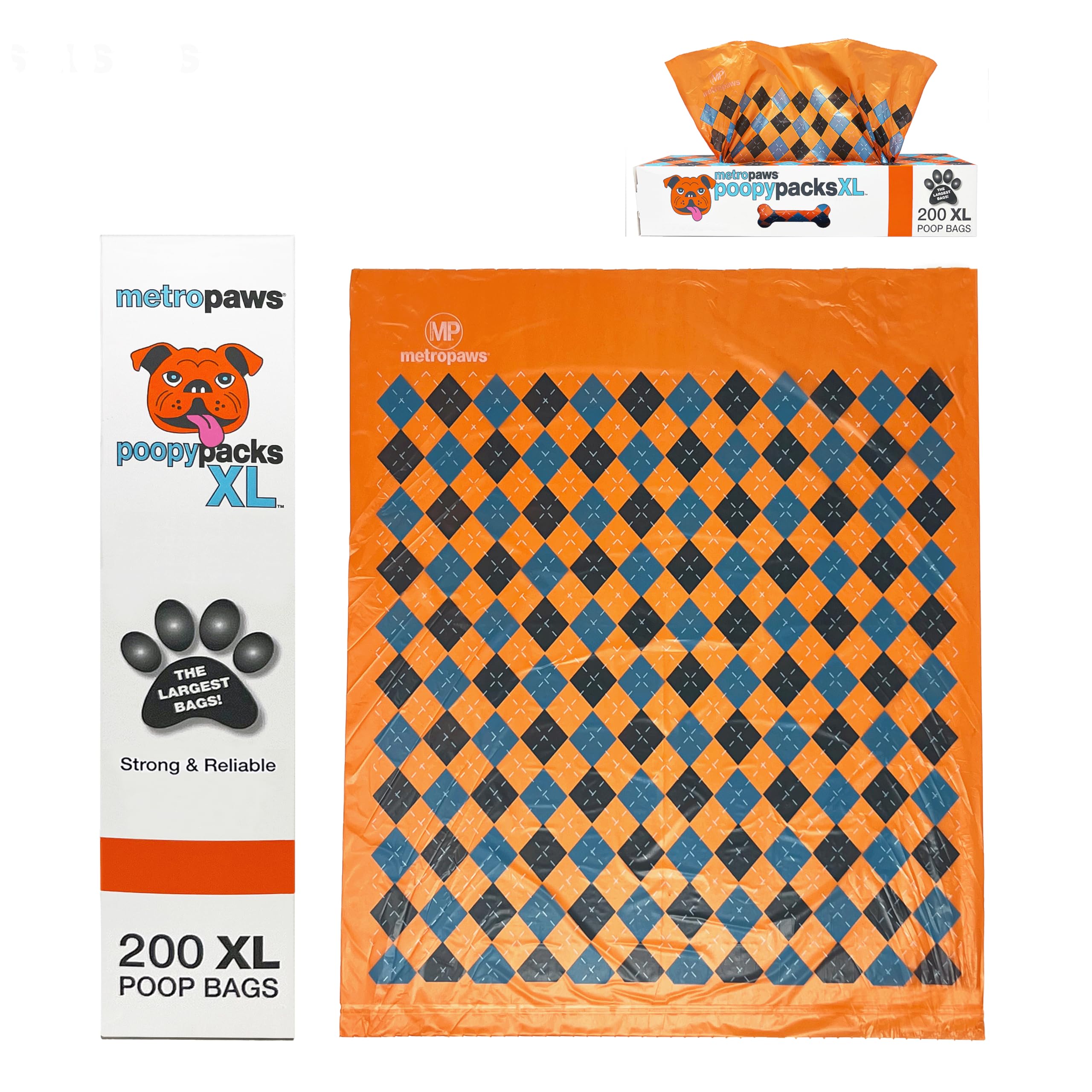 Metropaws Waste Packs Xl - 200 Extra Large Dog Bags, Leakproof, Durable Pet Waste Bags For Easy Cleanup, Ideal For Multi Dog Hou