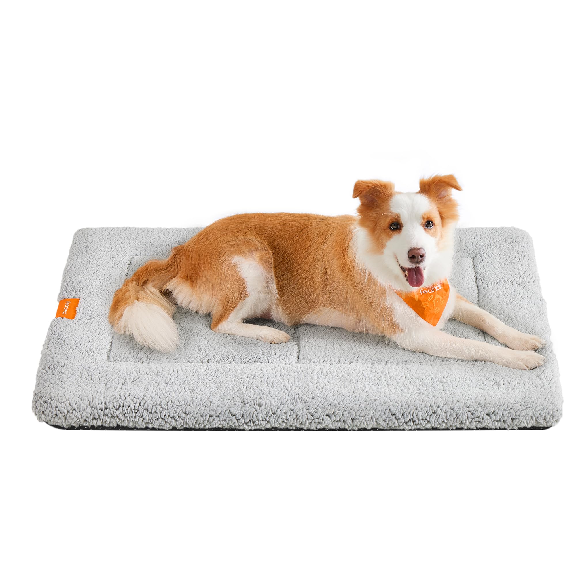 Feandrea SelfWarming Dog Cat Bed, Dog Mattress for Crate, 105 x 70 x 4 cm