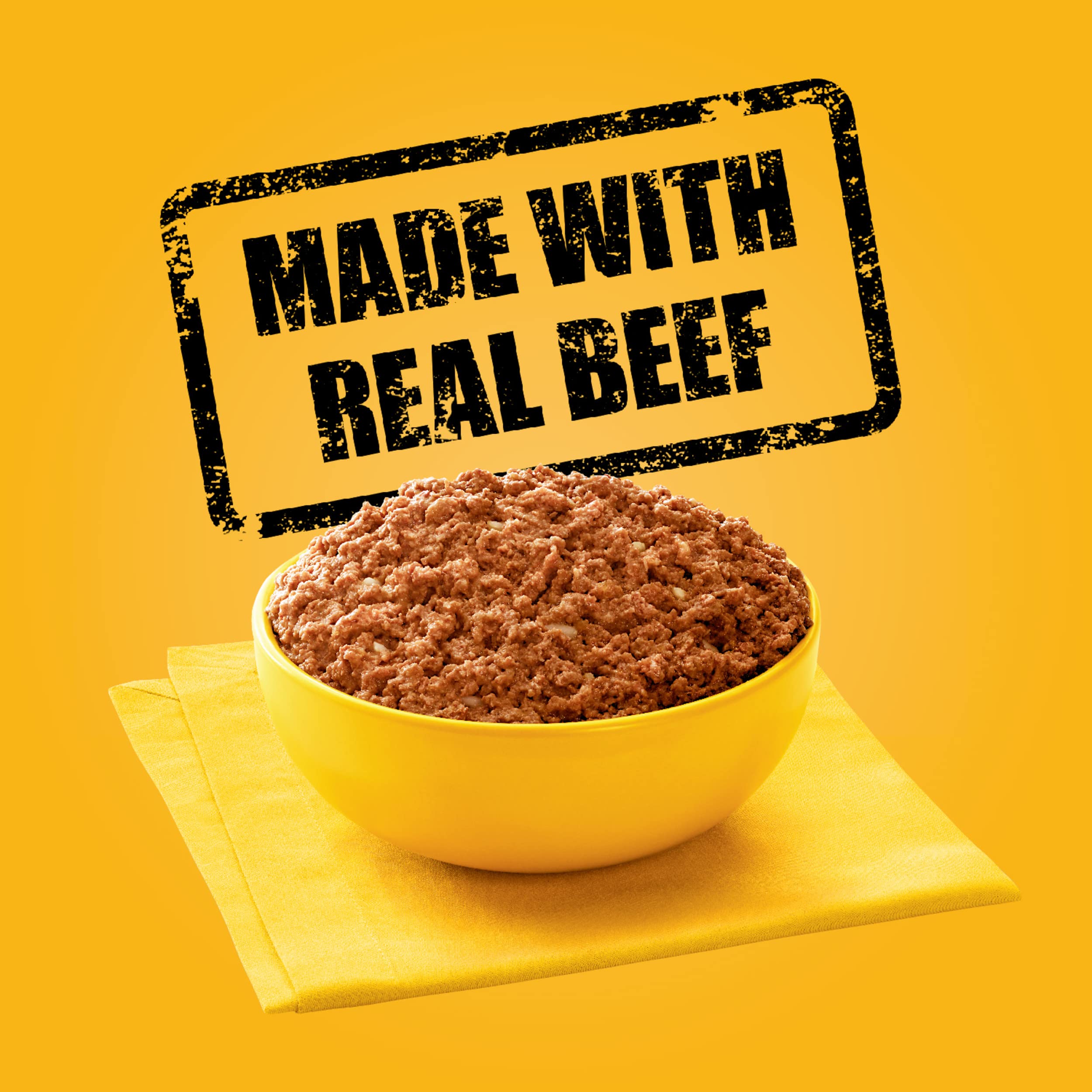 PEDIGREE Chopped Ground Dinner Filet Mignon & Bacon Flavor Wet Dog Food 13.2 Ounces (Pack of 12)