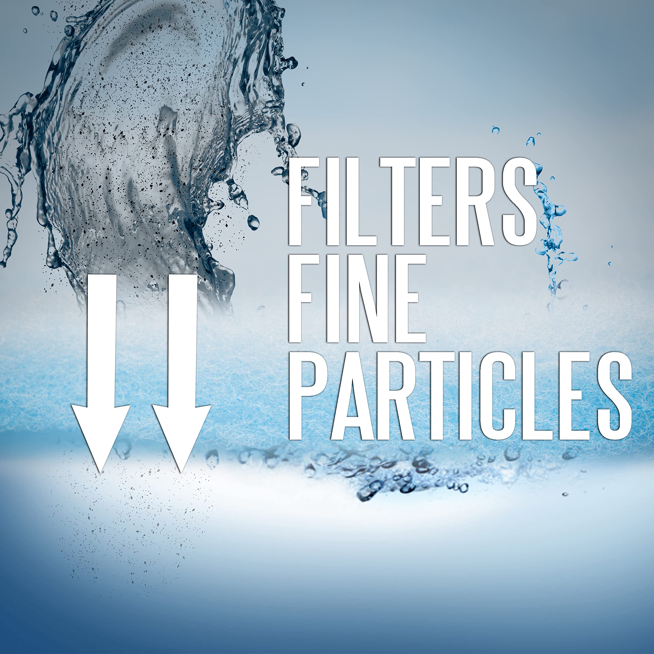 Koral Filters Aquarium Filter Pad Media Roll - Blue Bonded - 12 Inches By 120 Inches (10 Ft) By 0.75 Inches - Cut To Fit - Durable - Fish And Reef Aquarium Compatible - Clean Water