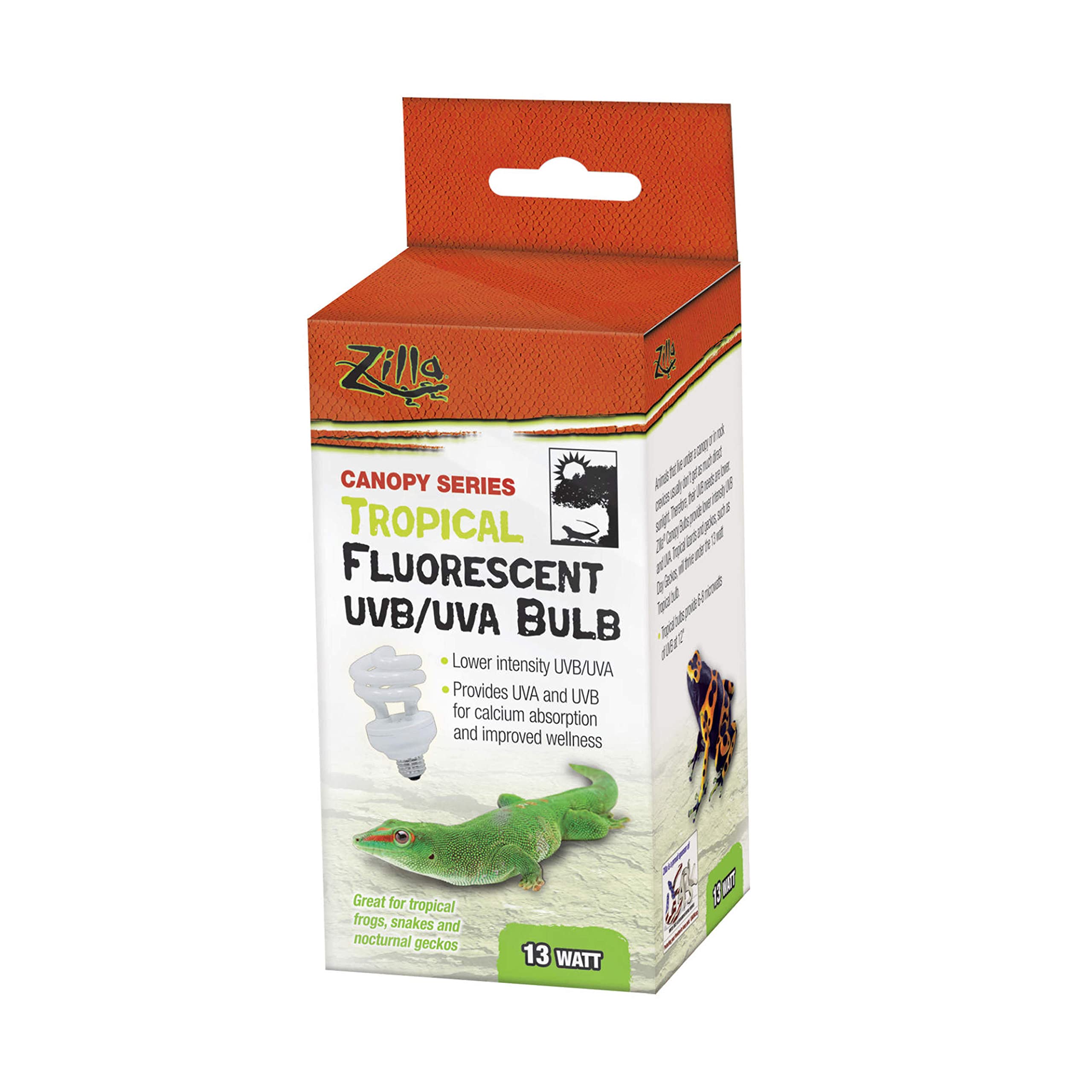 Zilla Canopy Series Fluorescent UVB/UVA Bulbs Tropical 13 W