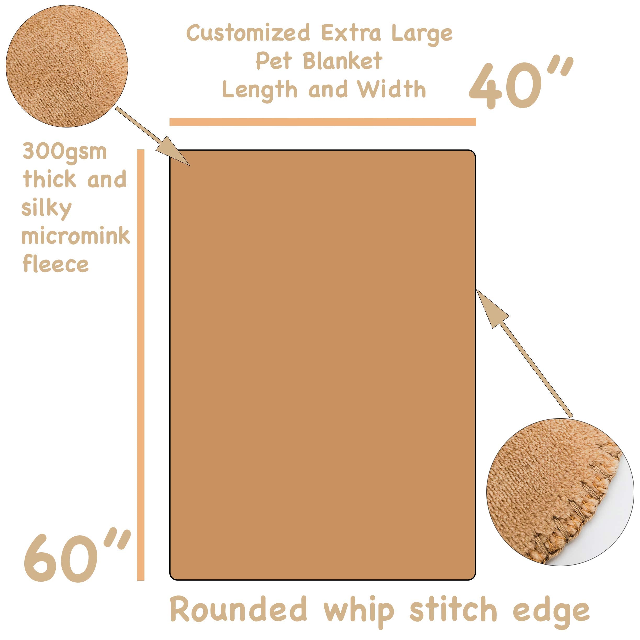 Custom Catch Personalized Dog Blanket - Gray Or Beige - Extra Large