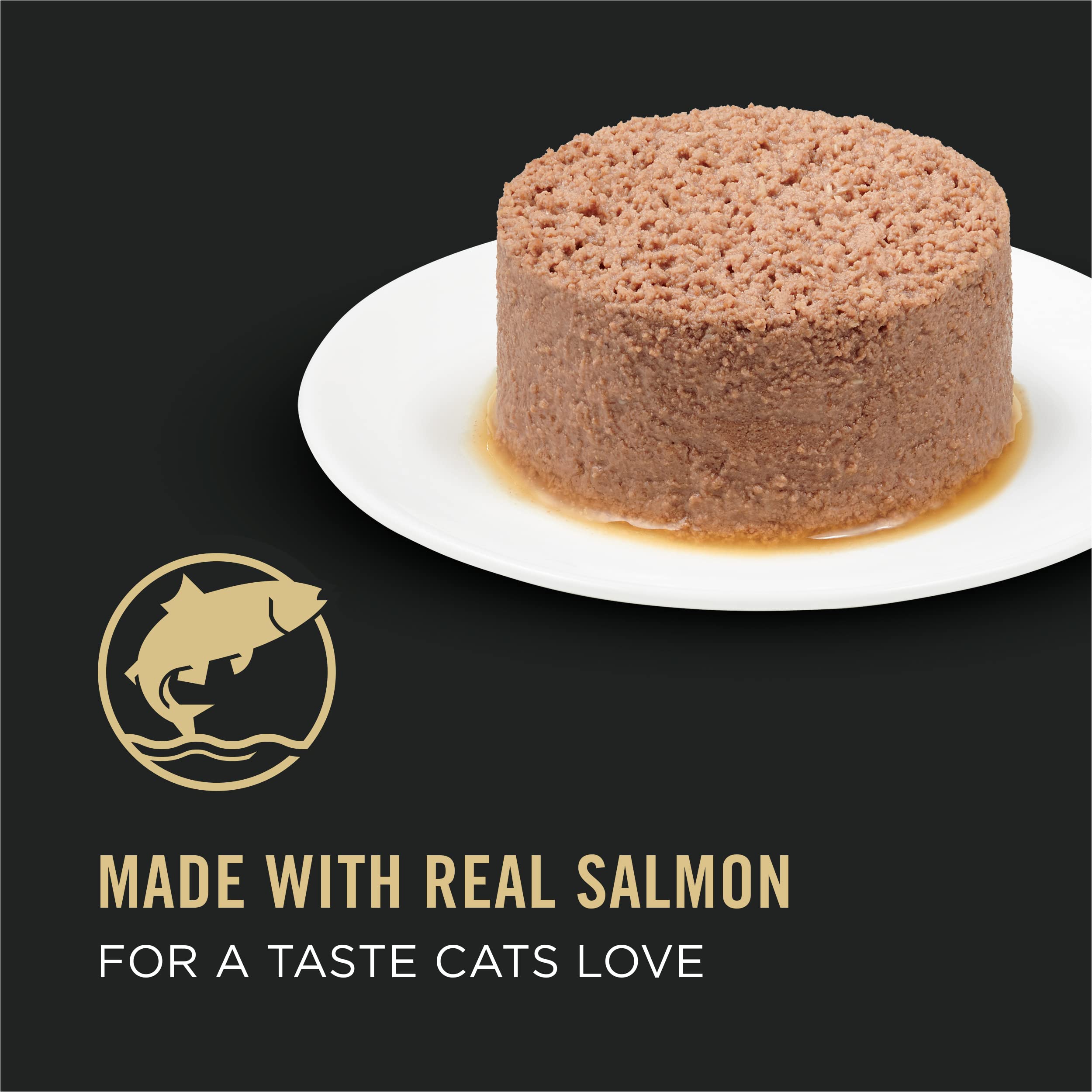 Purina Pro Plan Wet Cat Food, High Protein Senior Salmon & Tuna, 3 oz Pull-Top Cans (Pack of 24)